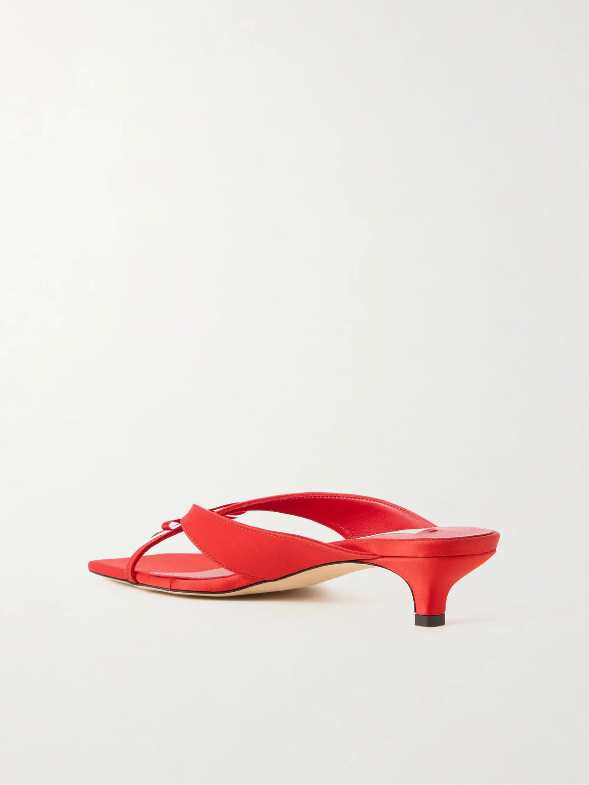 Bow-embellished Satin Mules