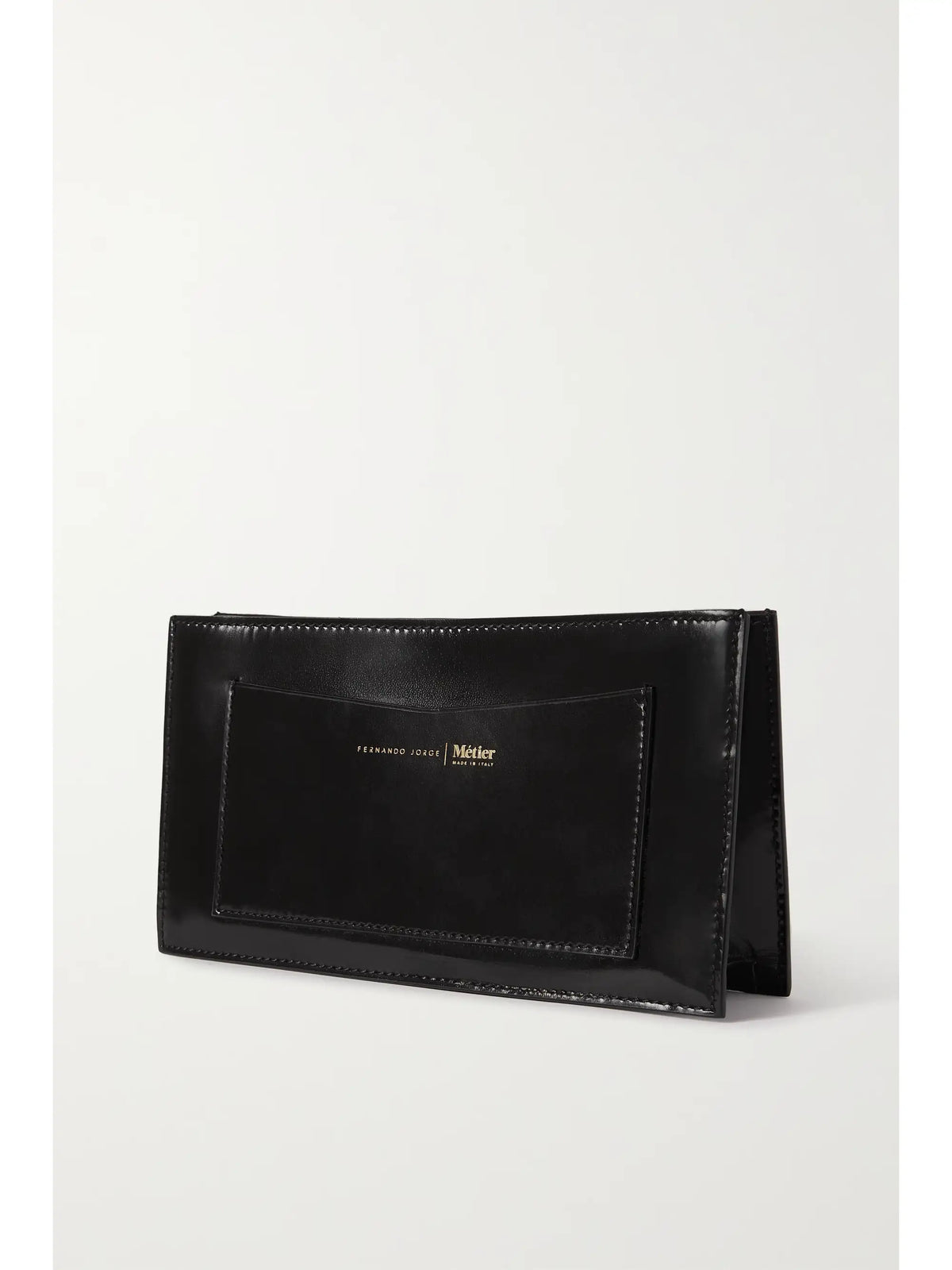 + Fernando Jorge Ease Embellished Glossed-leather Clutch
