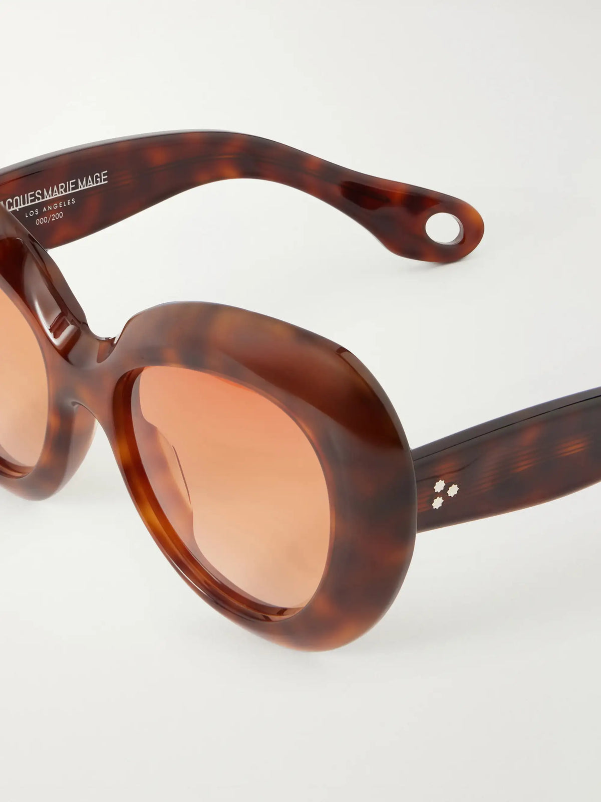 Monarch Round-frame Tortoiseshell Acetate Sunglasses