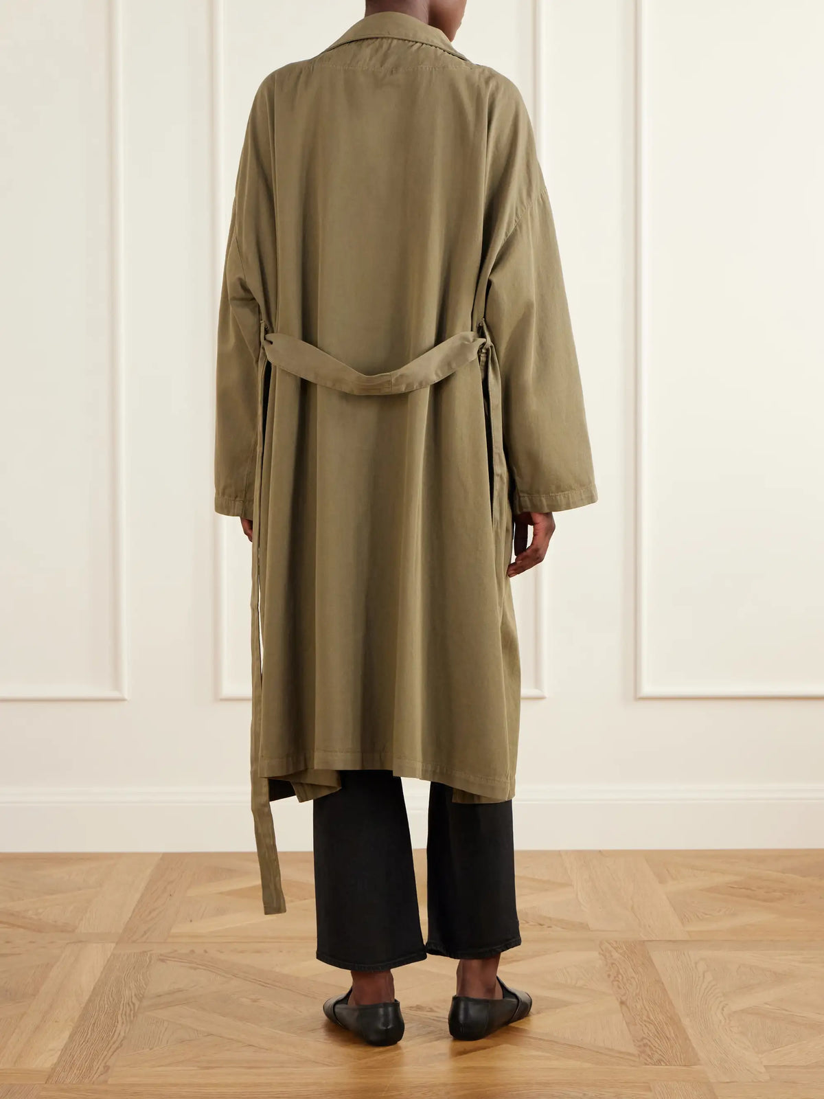 Jamie Haller The York Robe Belted Cotton-twill Coat