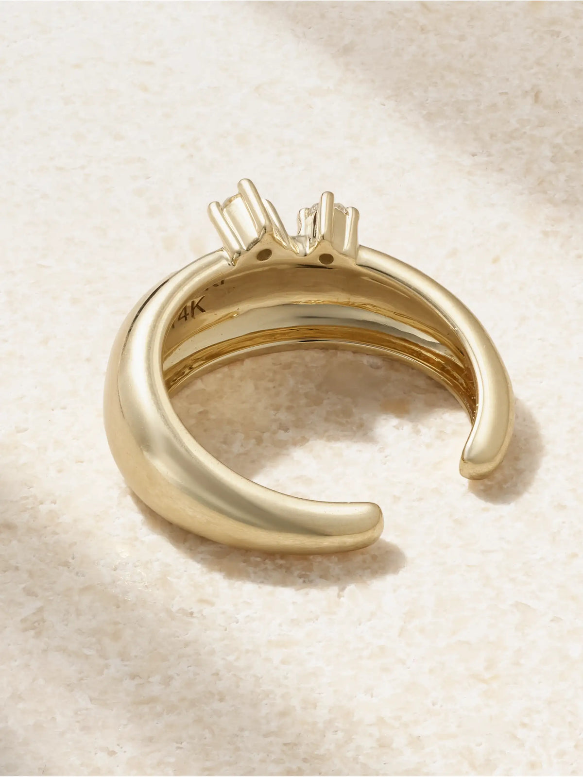 14-karat Gold Diamond Single Ear Cuff