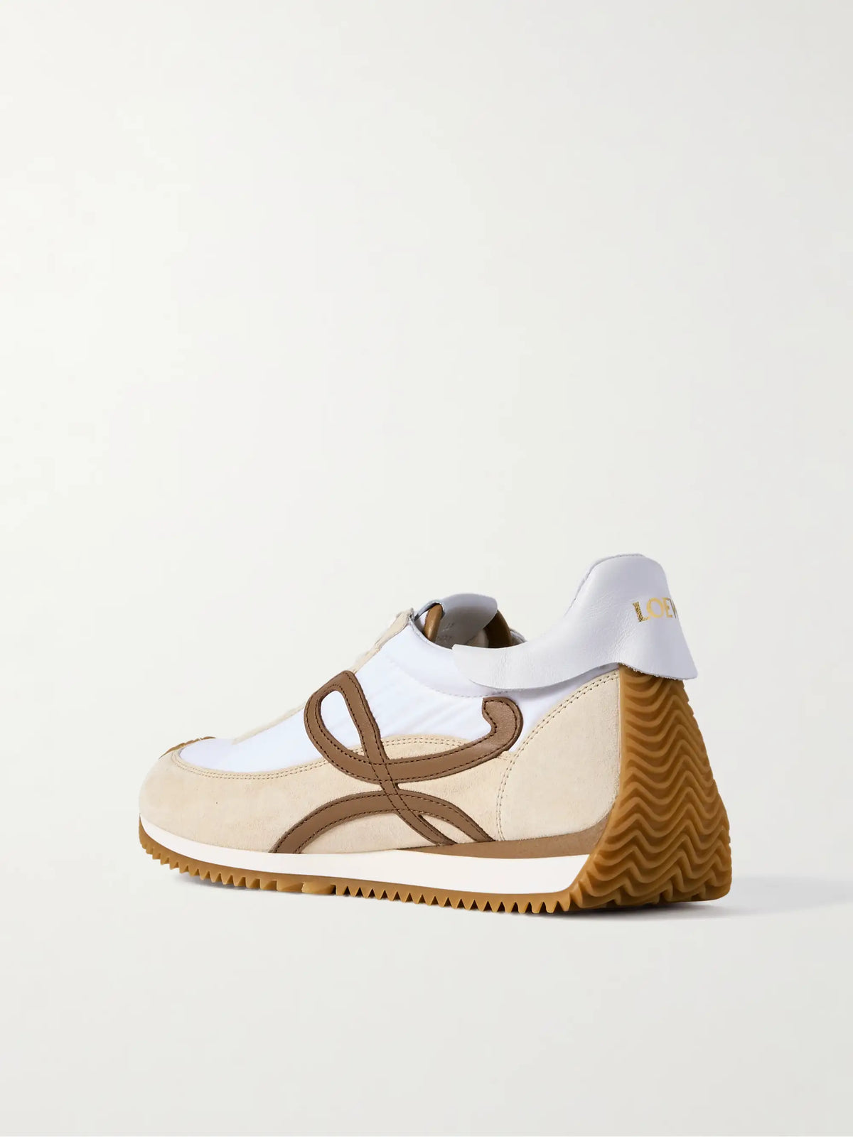 Flow Runner 2.0 Leather-trimmed Shell And Suede Sneakers