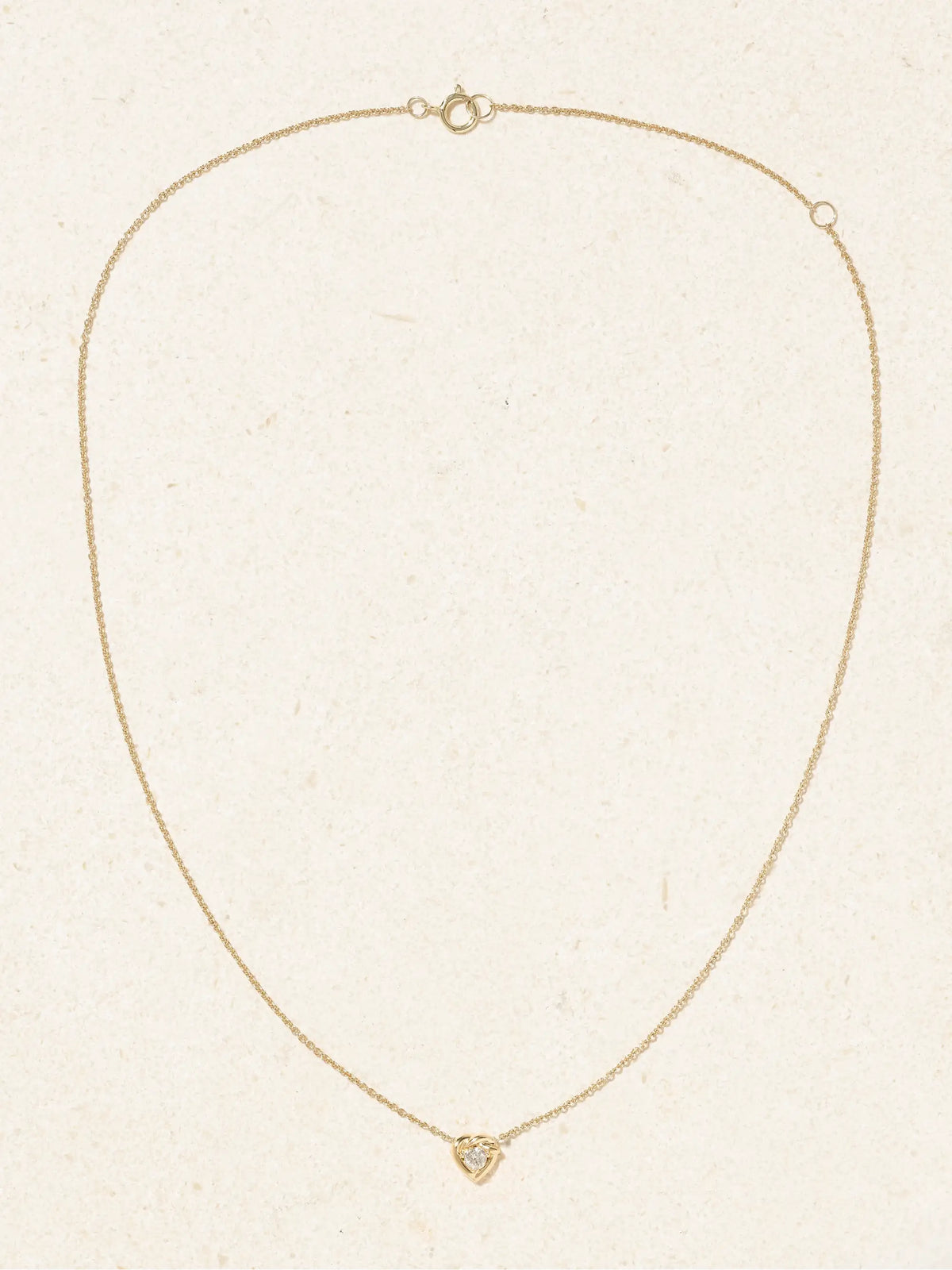 Tie The Knot 10-karat Gold Diamond Necklace