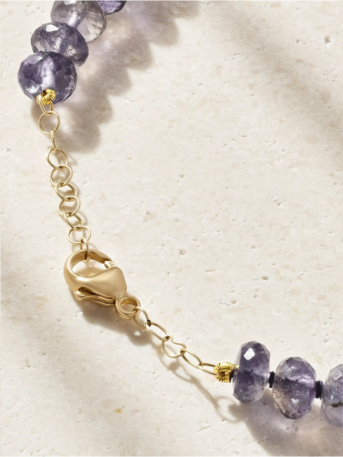 Oracle 14-karat Gold Iolite Necklace