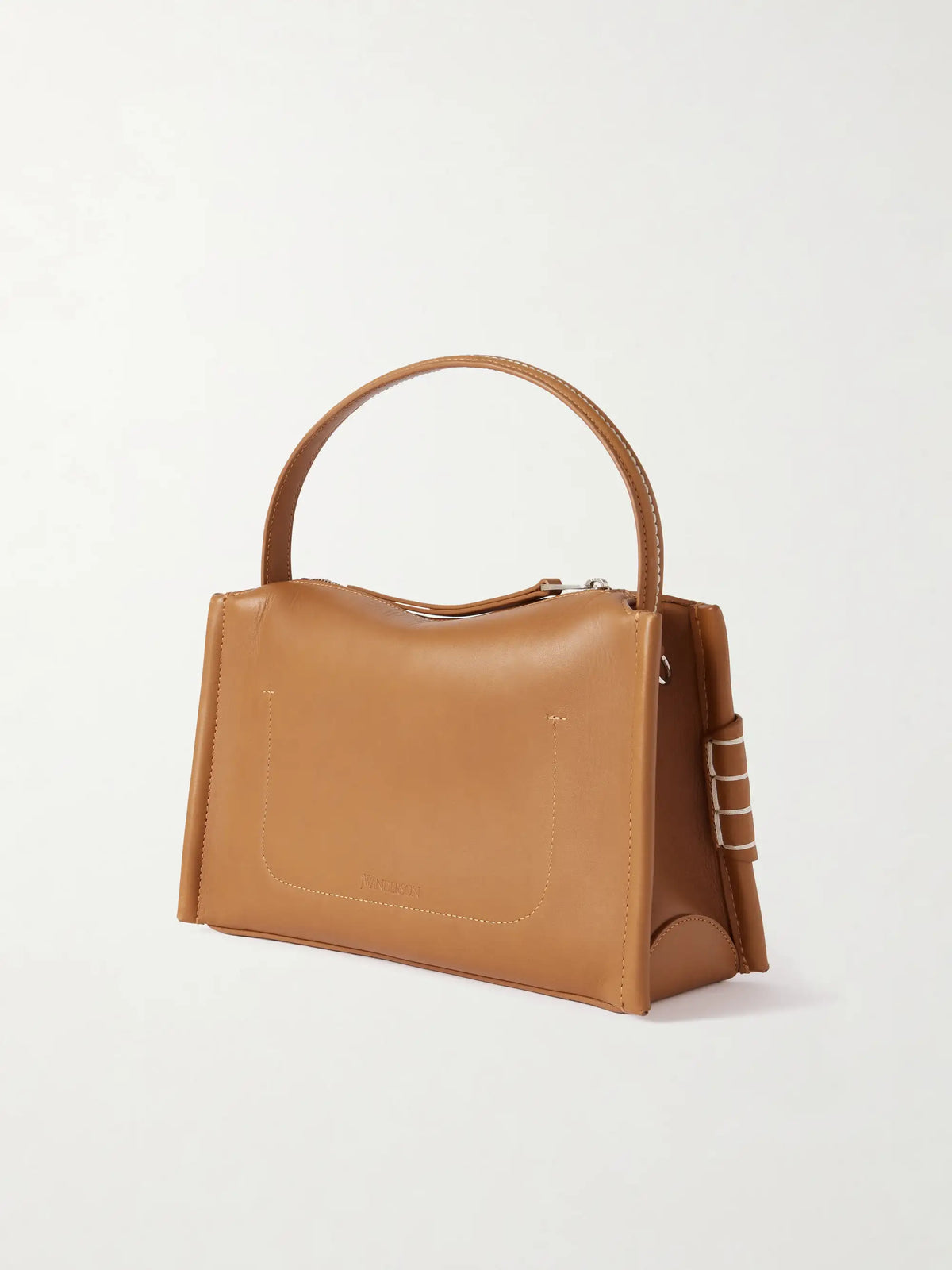 Loafer Whipstitched Leather Shoulder Bag