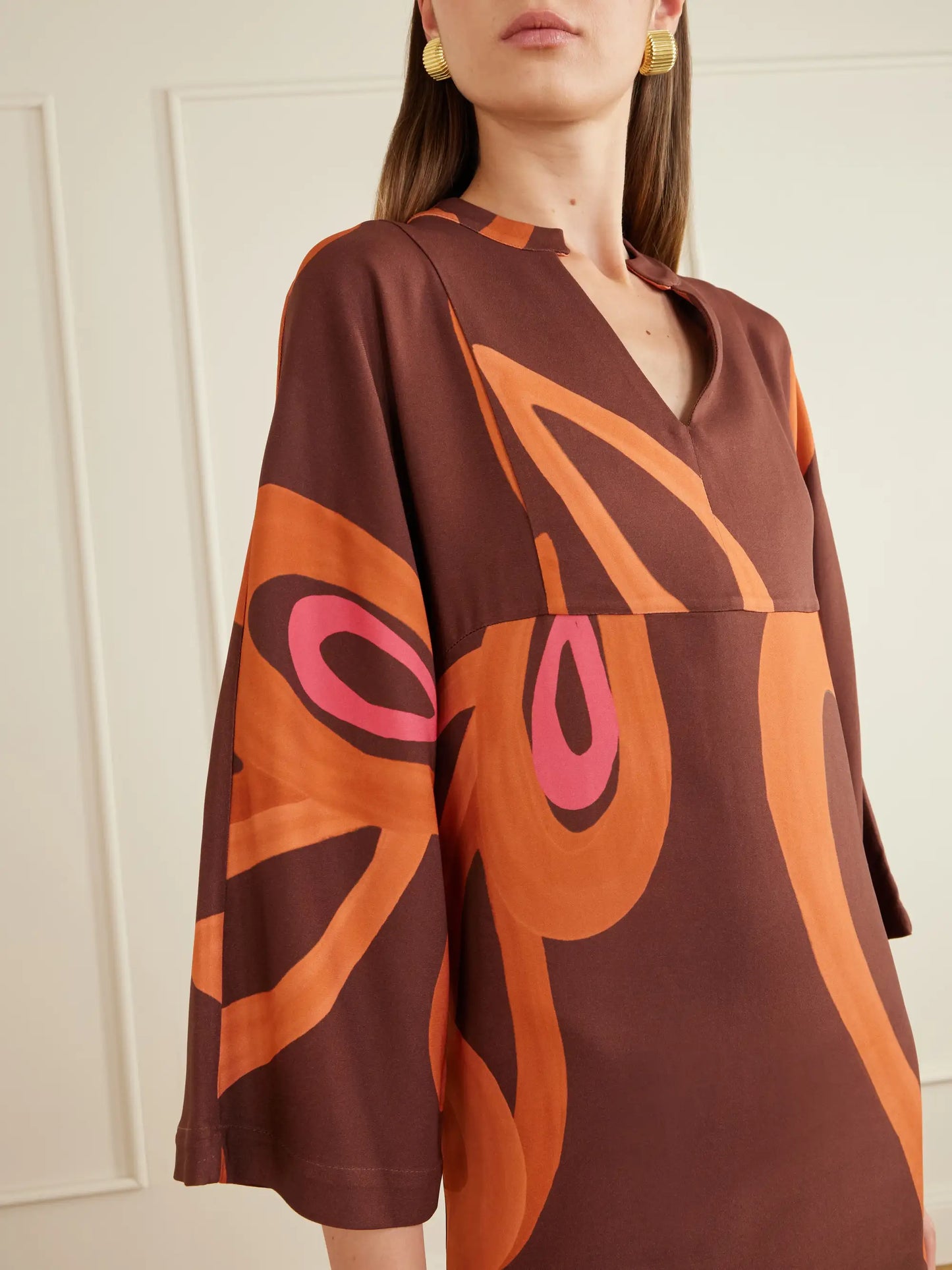 Amalthea Sabra Faille Mini Dress