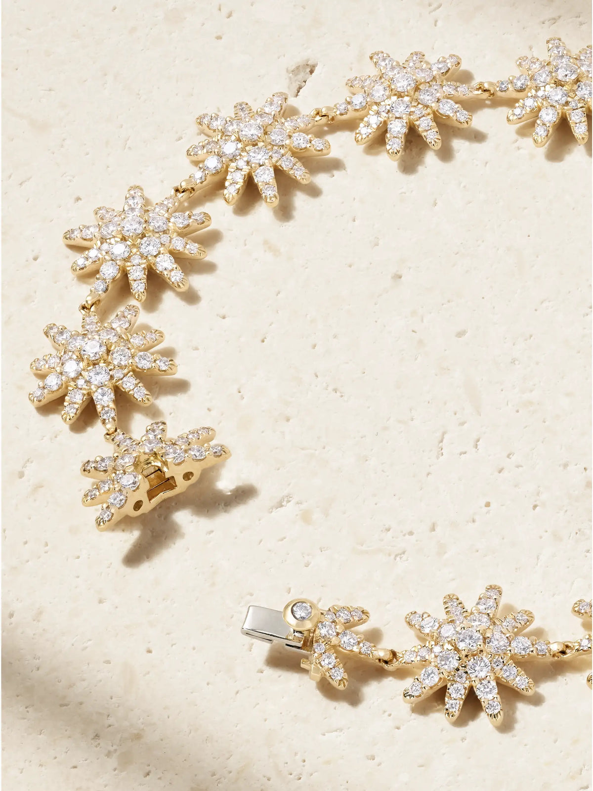 Starburst 18-karat Gold Diamond Bracelet