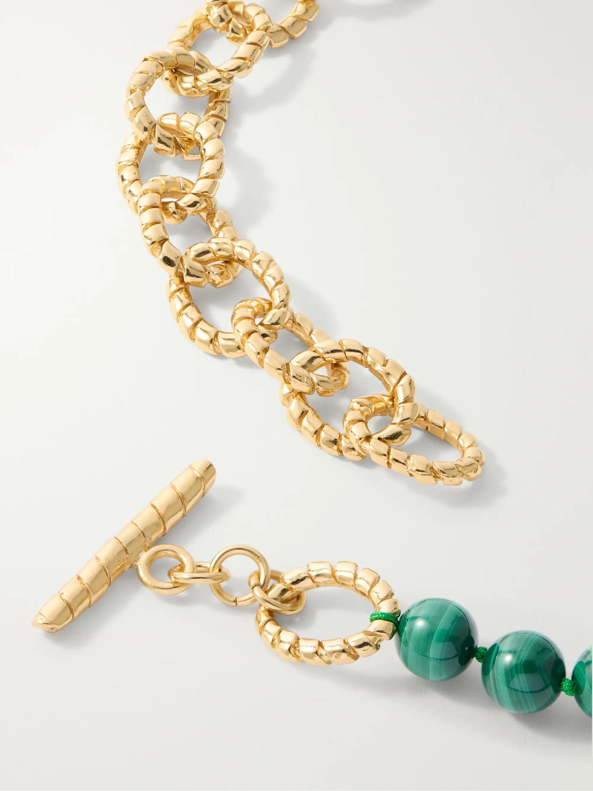 Paola Sighinolfi Grace Gold-plated Malachite Necklace