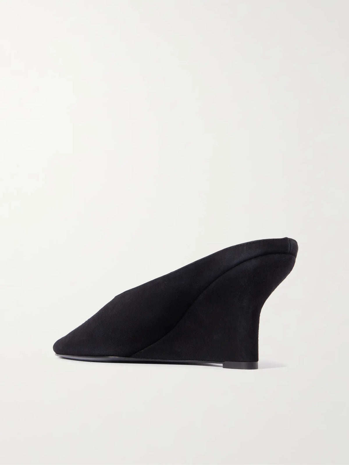 Velvet Wedge Mules