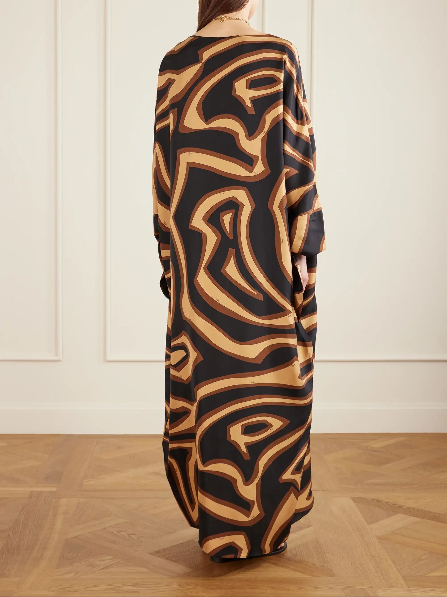 Printed Silk Kaftan