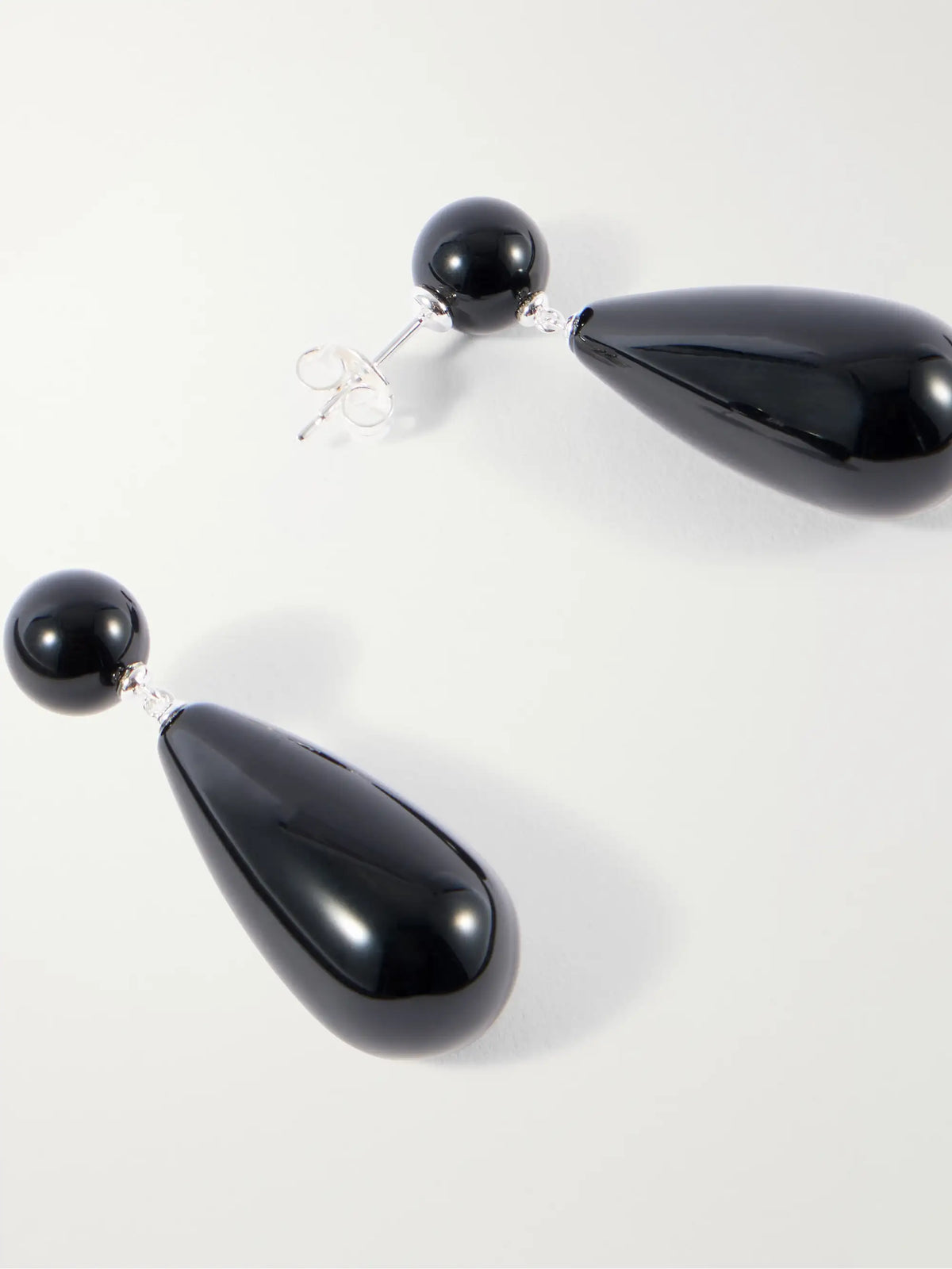 The Lola Sterling Silver Onyx Earrings