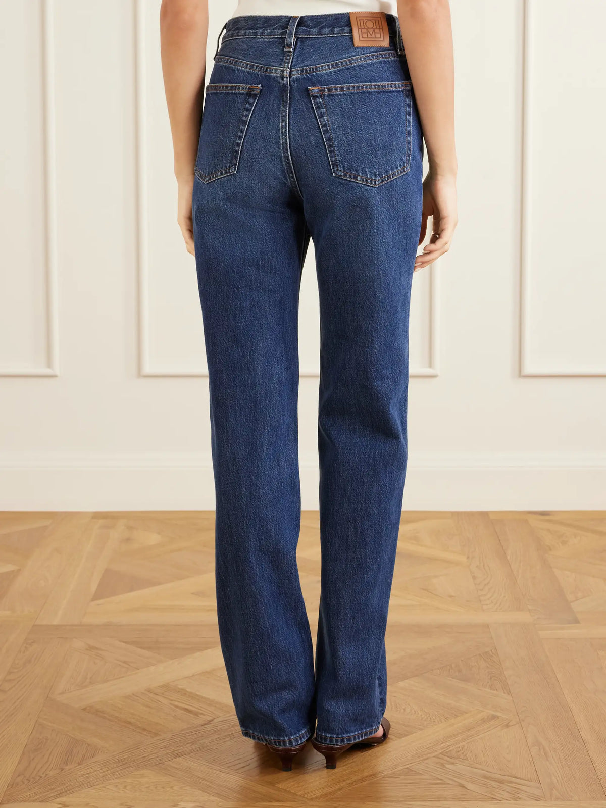 Logo-appliquéd Mid-rise Straight-leg Jeans