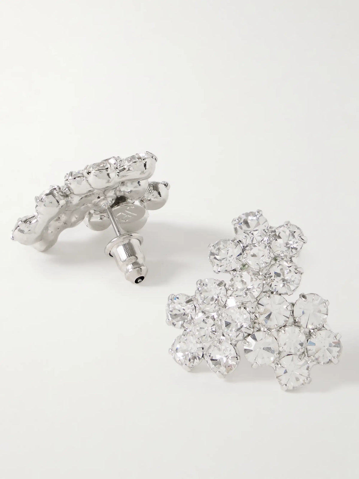Violet Silver-plated Swarovski Crystal Earrings