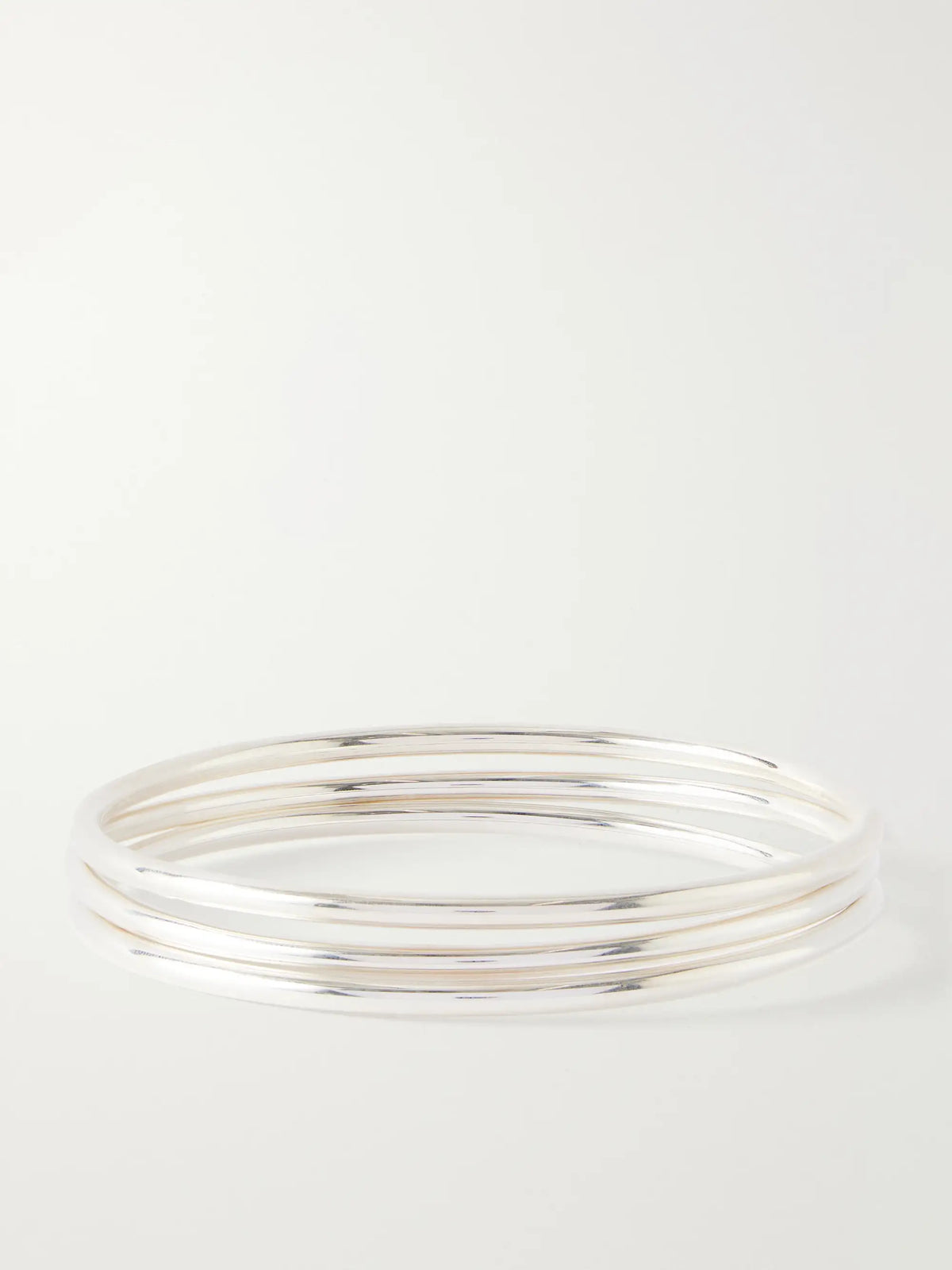 Kaya Set-of-three Silver Bangles