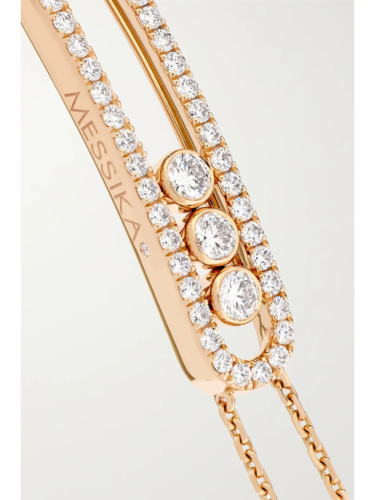Move Classic 18-karat Pink Gold Diamond Bracelet