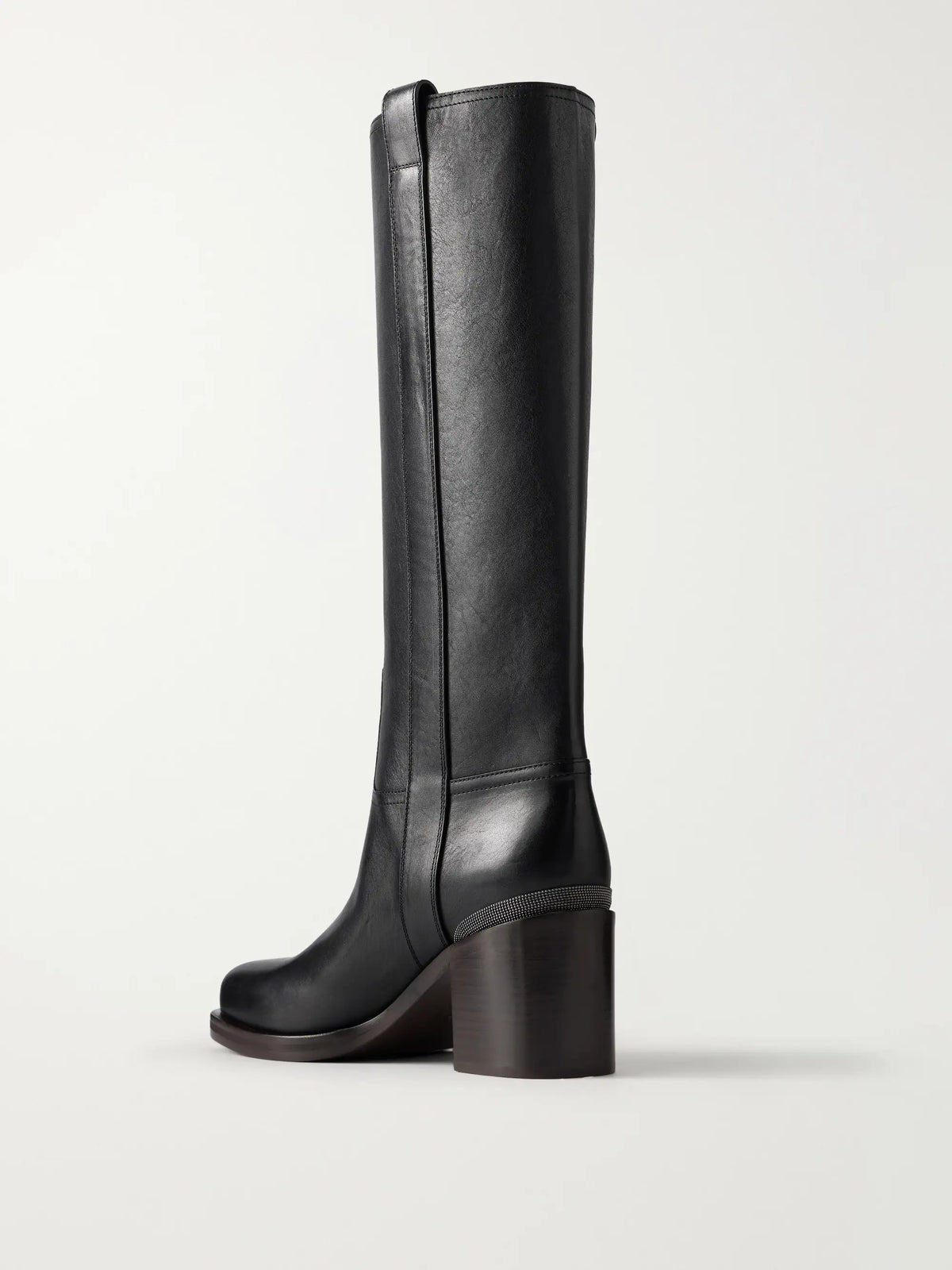 Brunello Cucinelli Leather Knee Boots