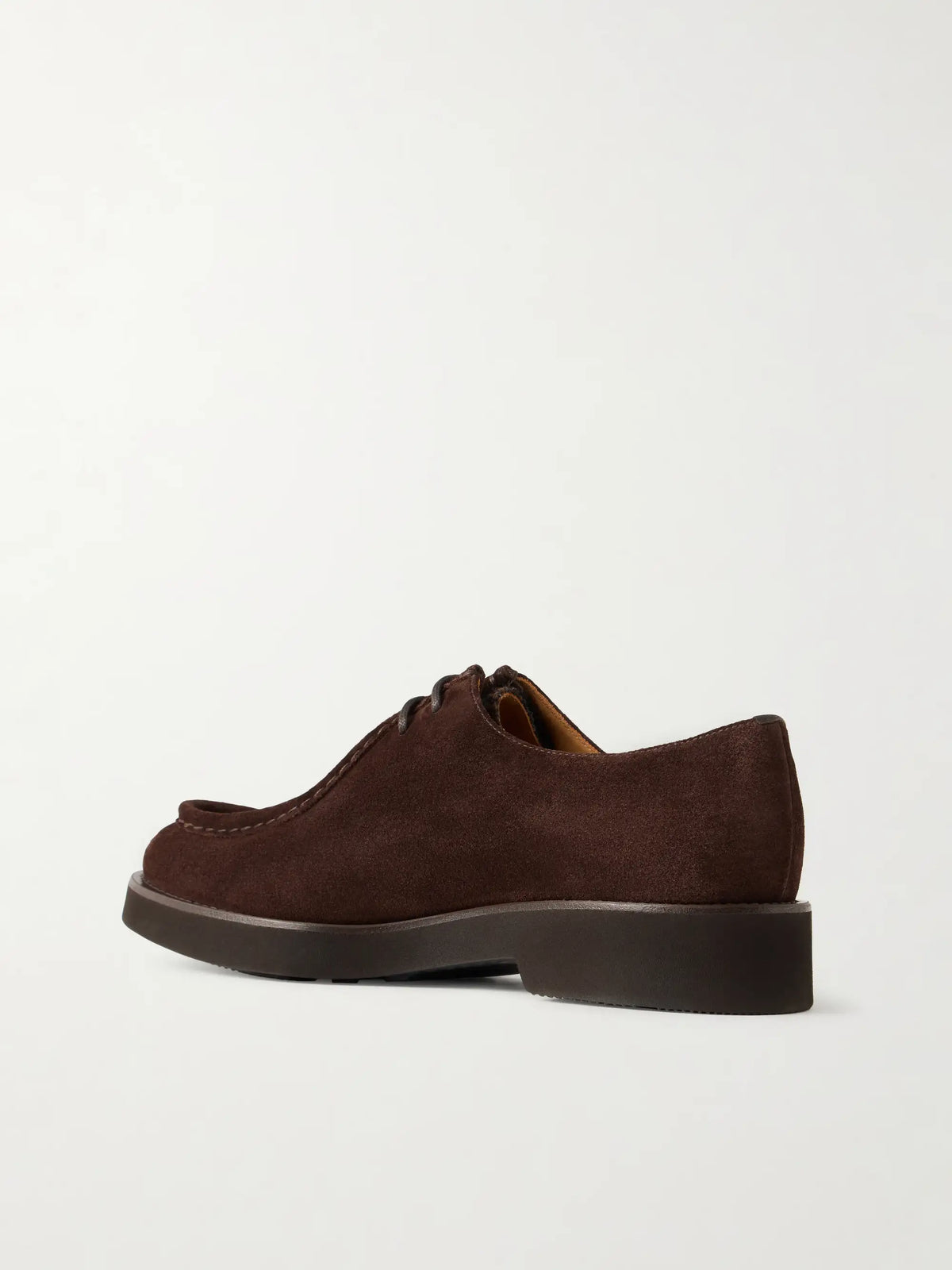 Nelly Wool-trimmed Suede Brogues