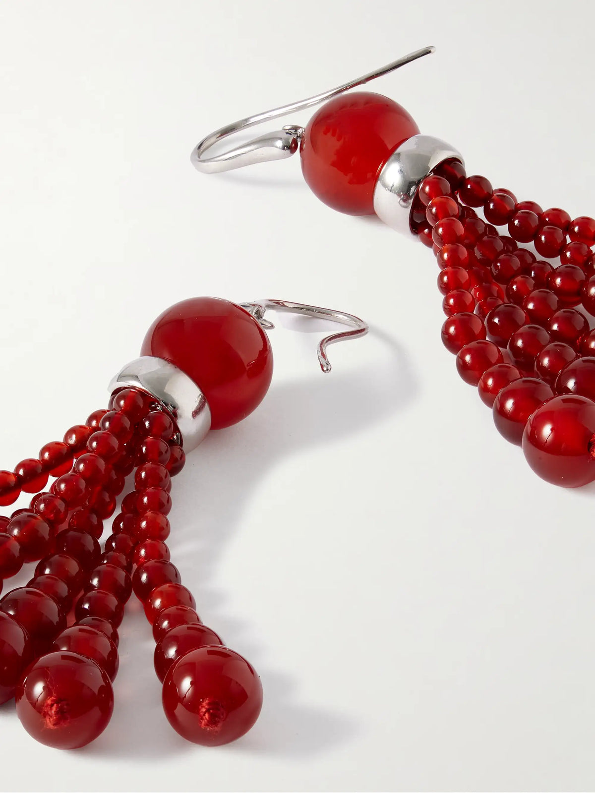 Venice Opera Tasselled Carnelian Earrings
