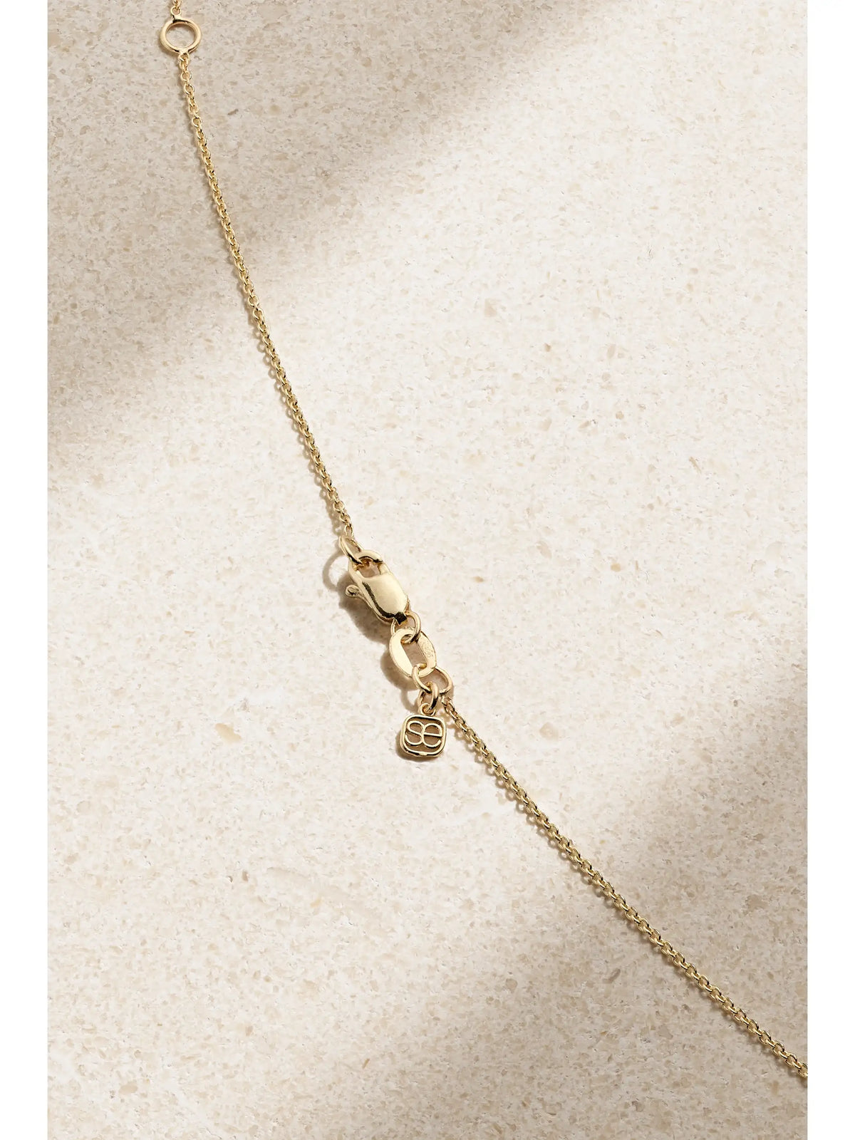 Large Monstera Leaf 14-karat Gold Diamond Necklace