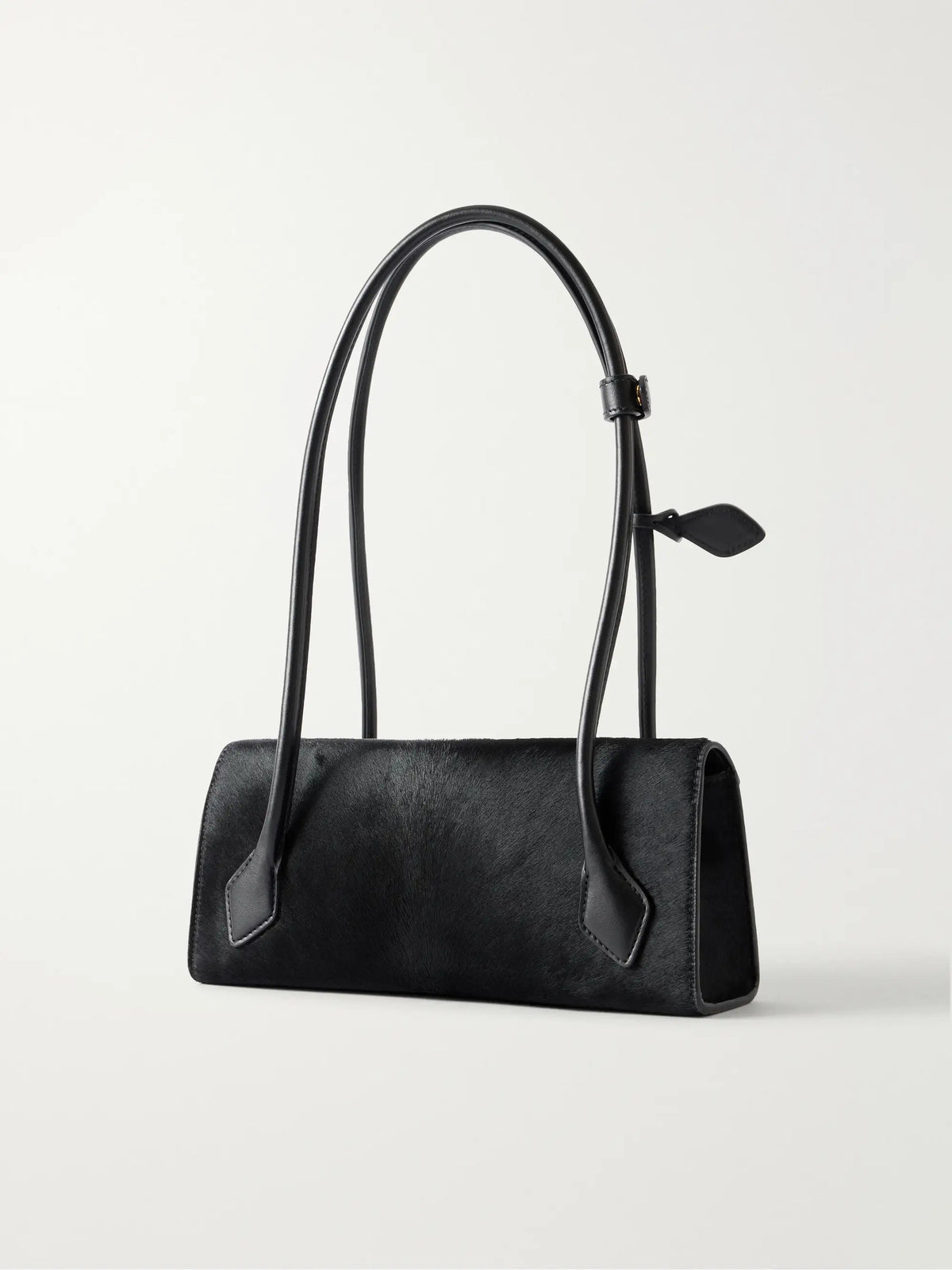Alaïa Le Teckel Flap Small Leather-trimmed Calf Hair Shoulder Bag