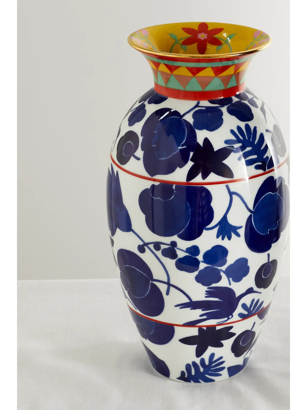 Amphora Gold-plated Porcelain Vase