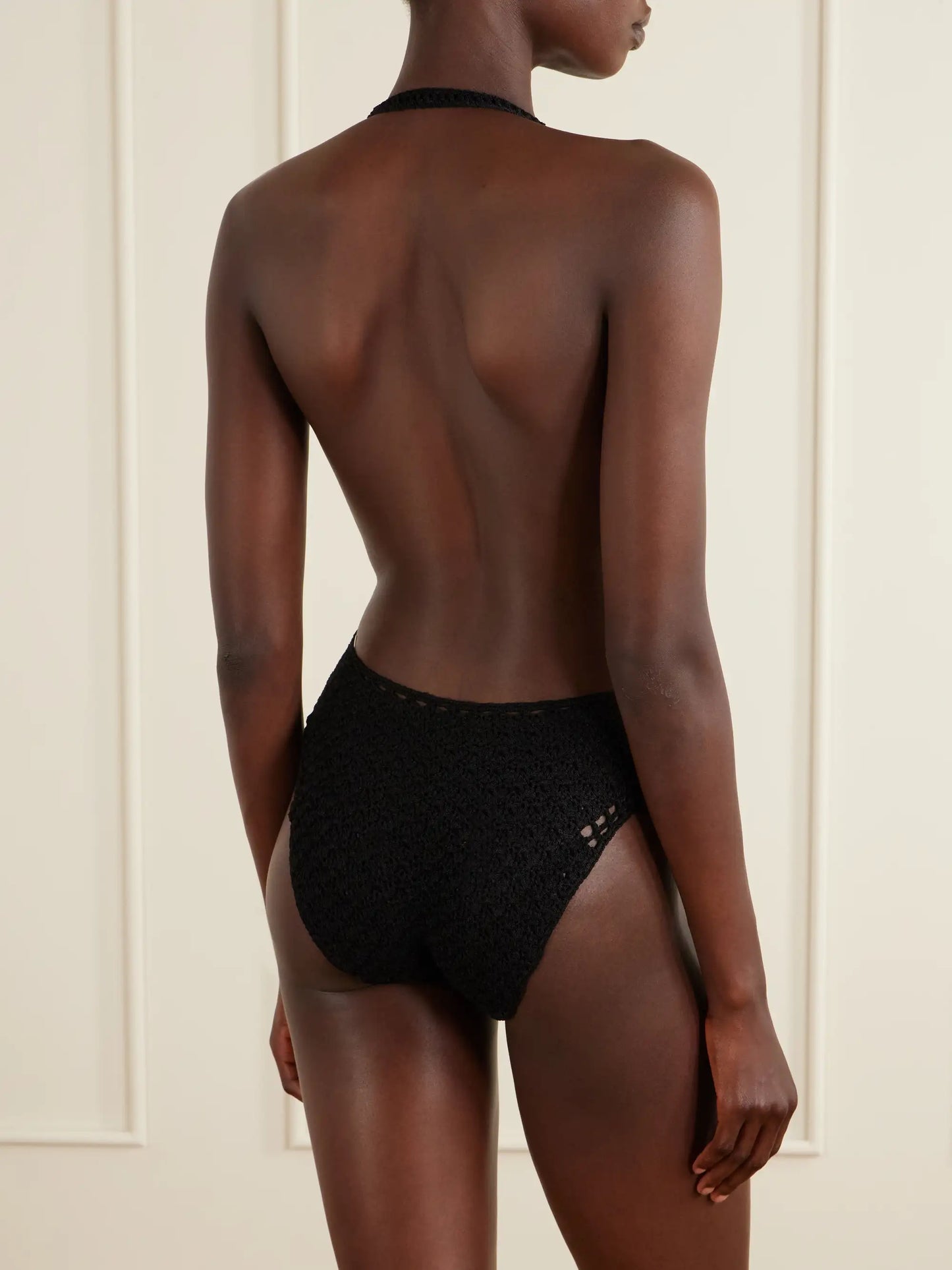 Rhea Crocheted Halterneck One-piece
