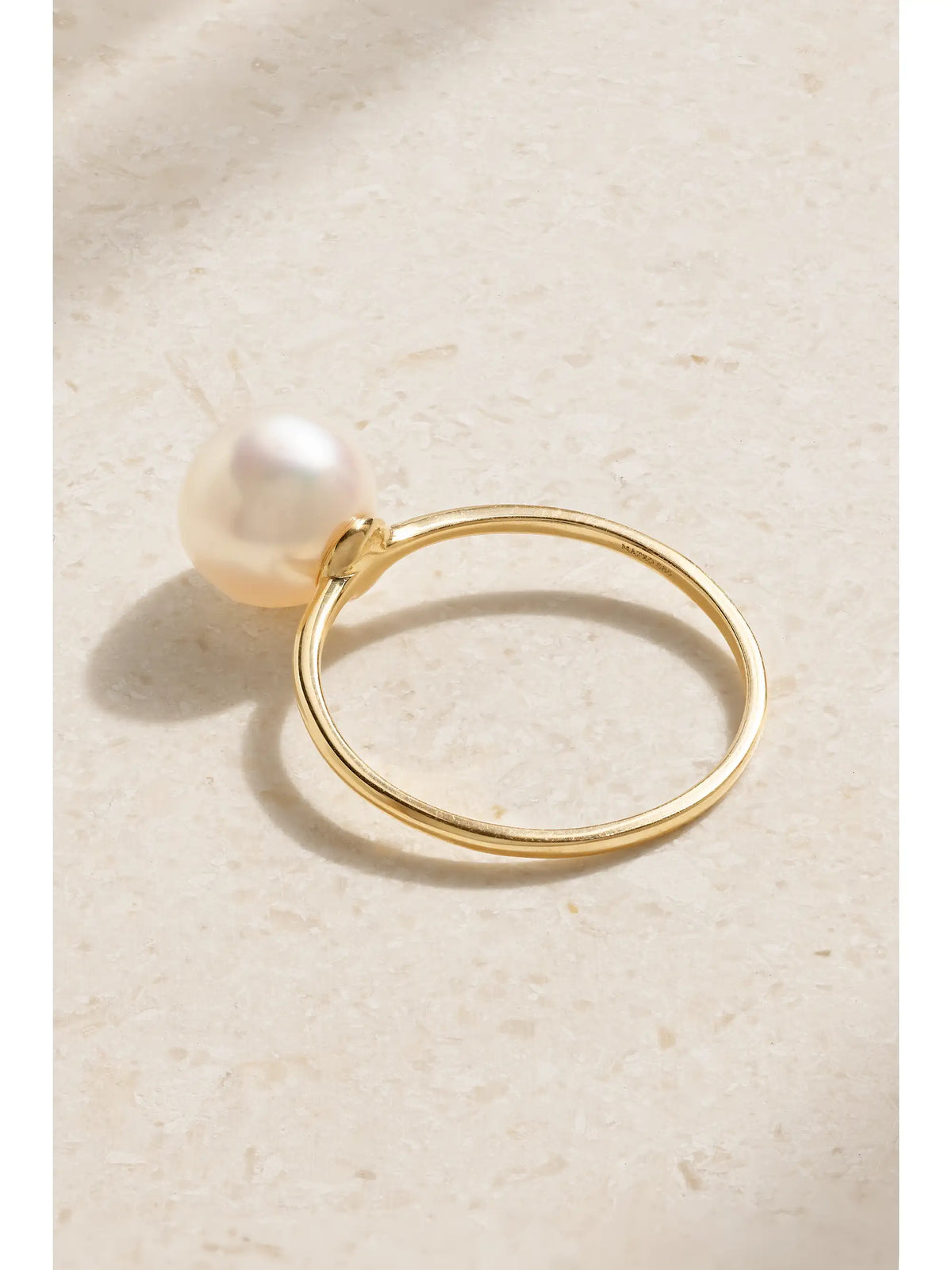 Pearl Dot 14-karat Gold Pearl Ring