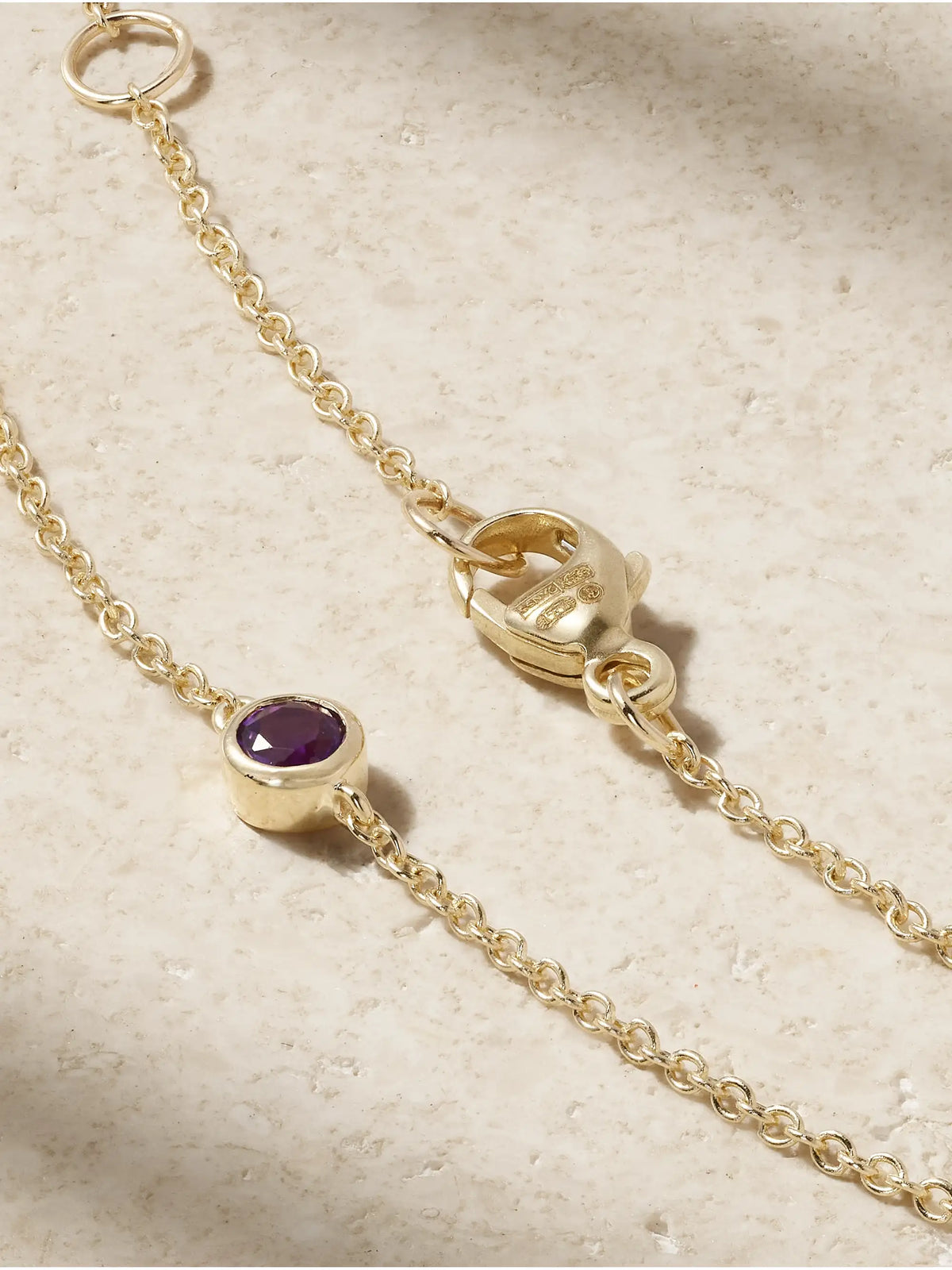 Aurora Birthstone 14-karat Gold Multi-stone Bracelet