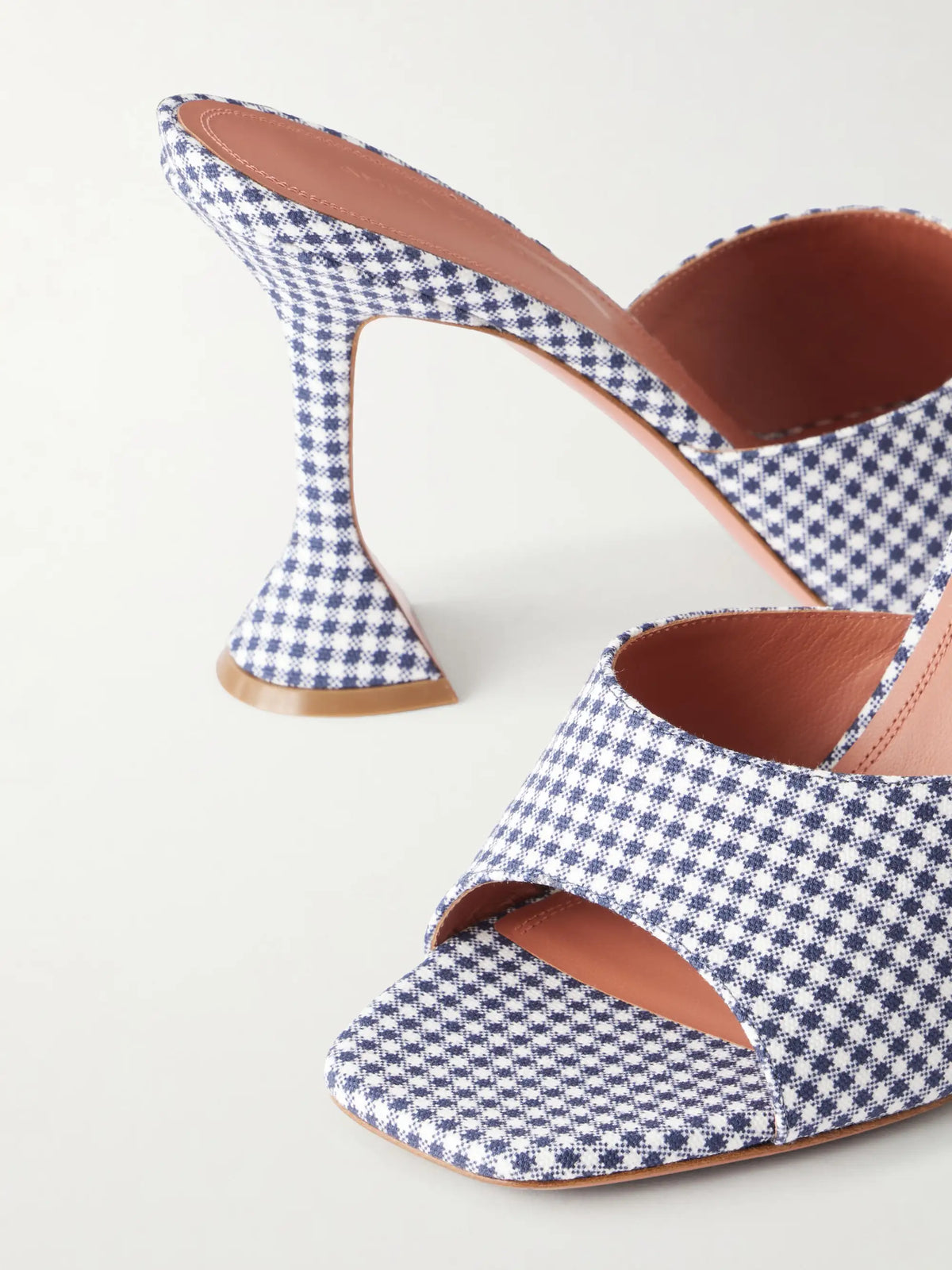 Lupita 95 Gingham Woven Mules