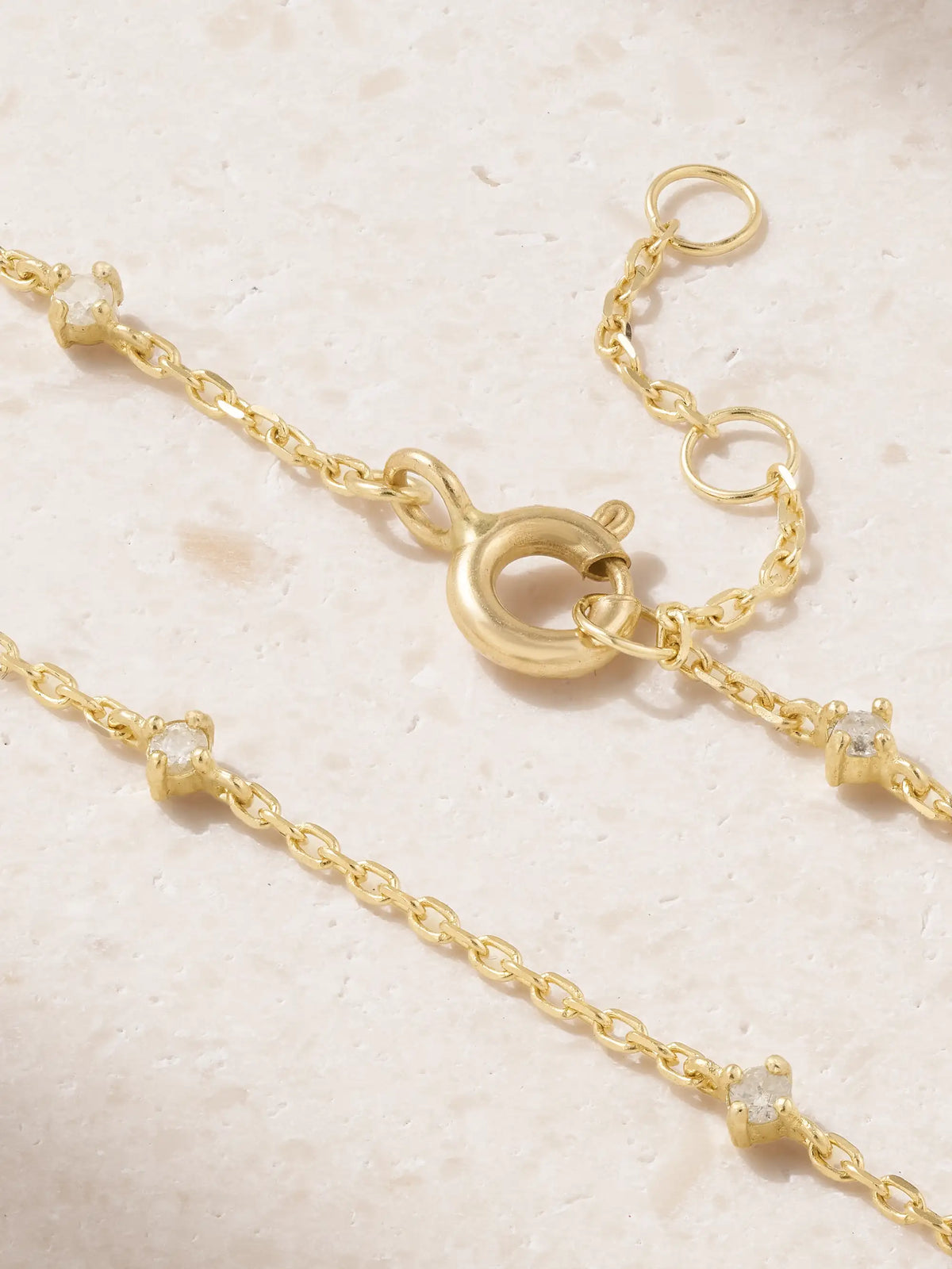 10-karat Gold Diamond Bracelet