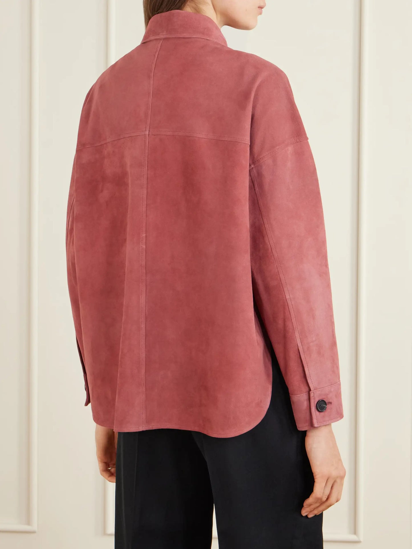 Kaylee Paneled Suede Jacket