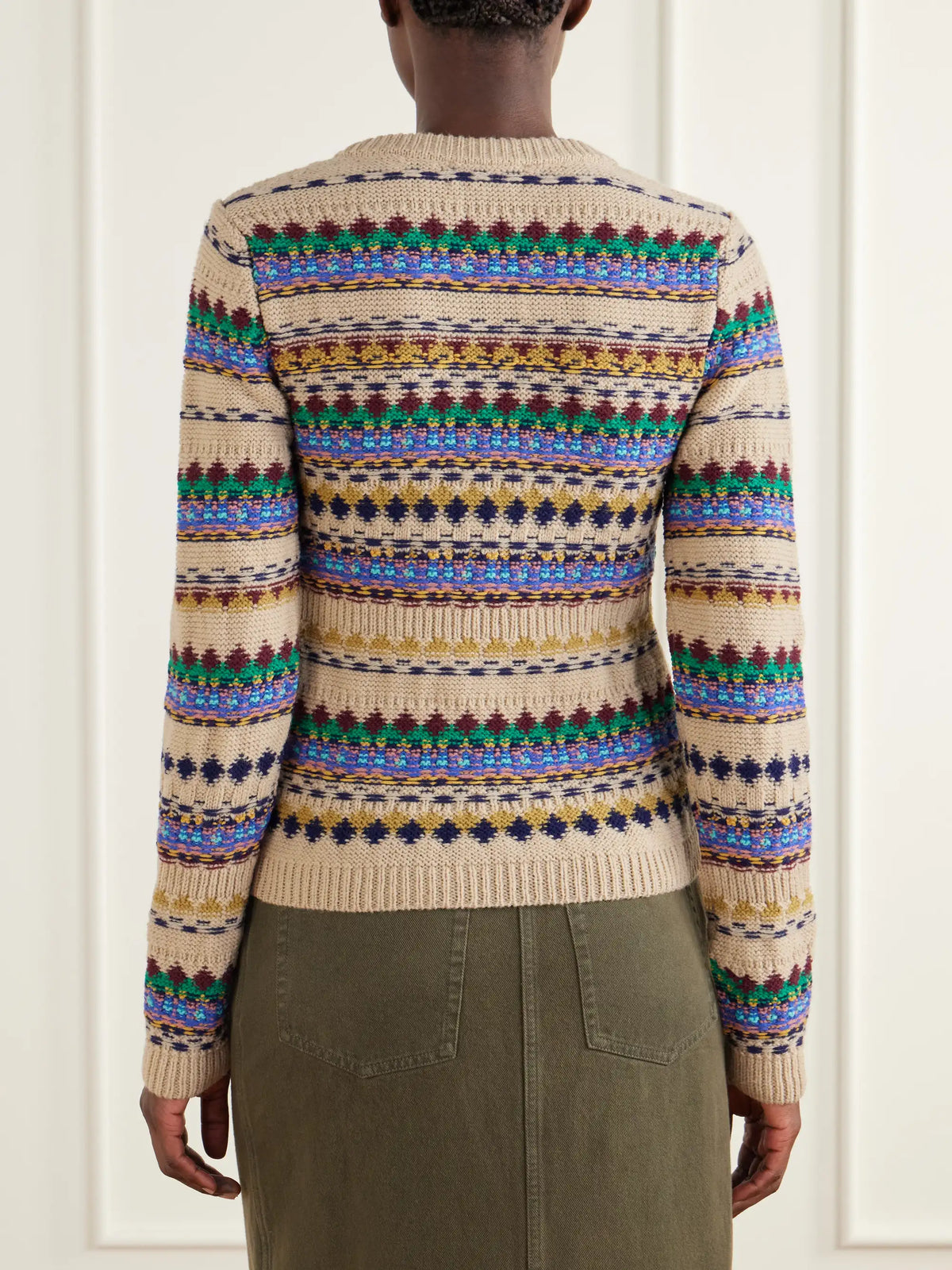 Dries Van Noten Intarsia-knit Wool Sweater