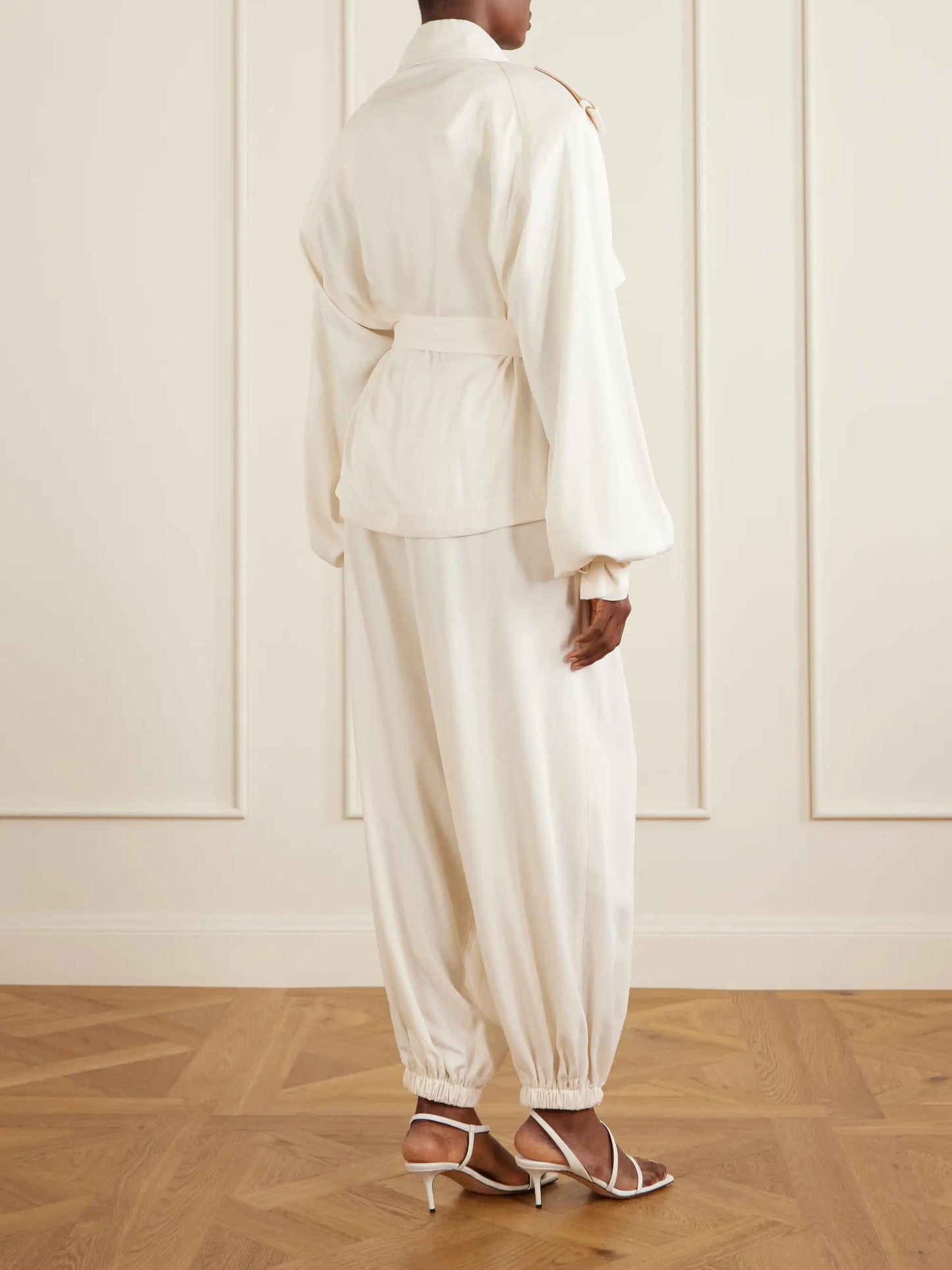 Eva Belted Gabardine Trench Coat