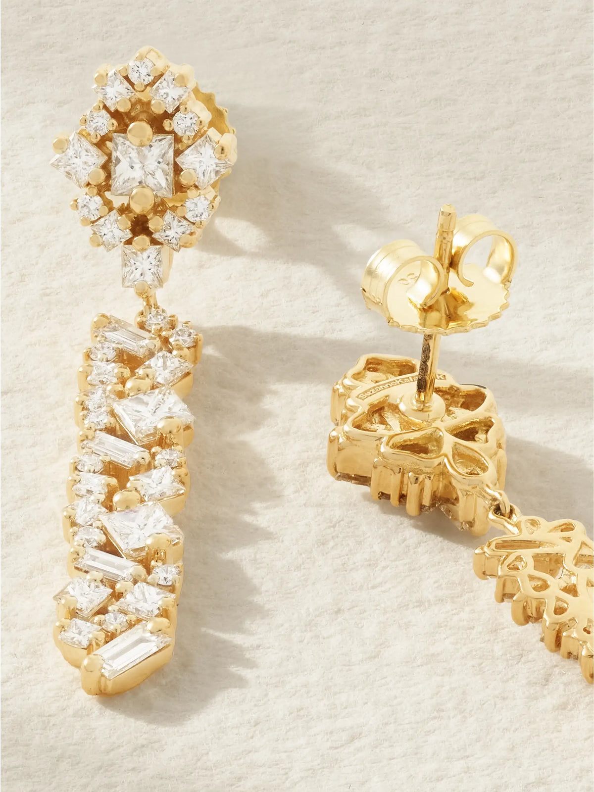 La Fantasie 18-karat Gold Diamond Earrings
