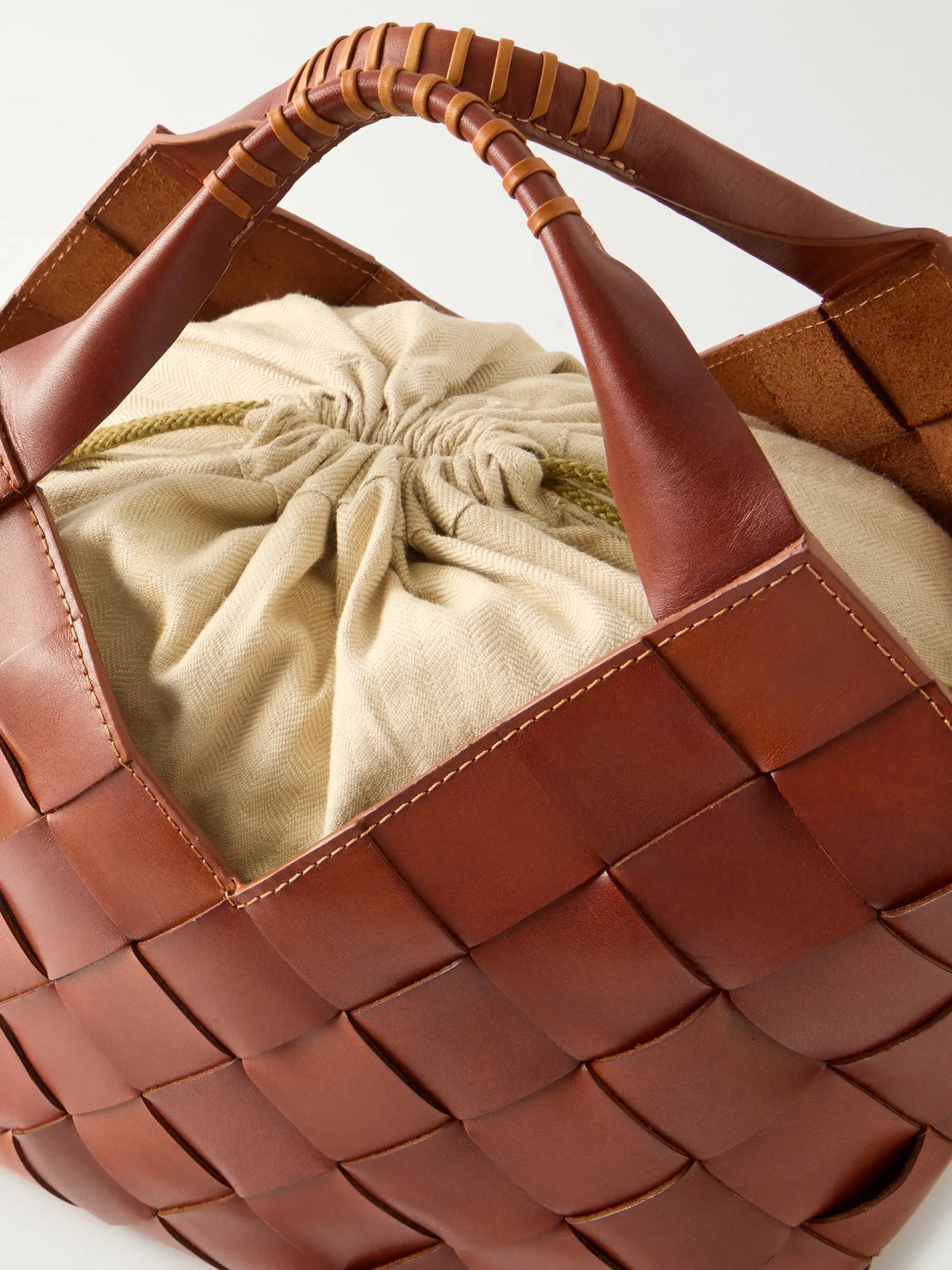 Castello Woven Leather Tote
