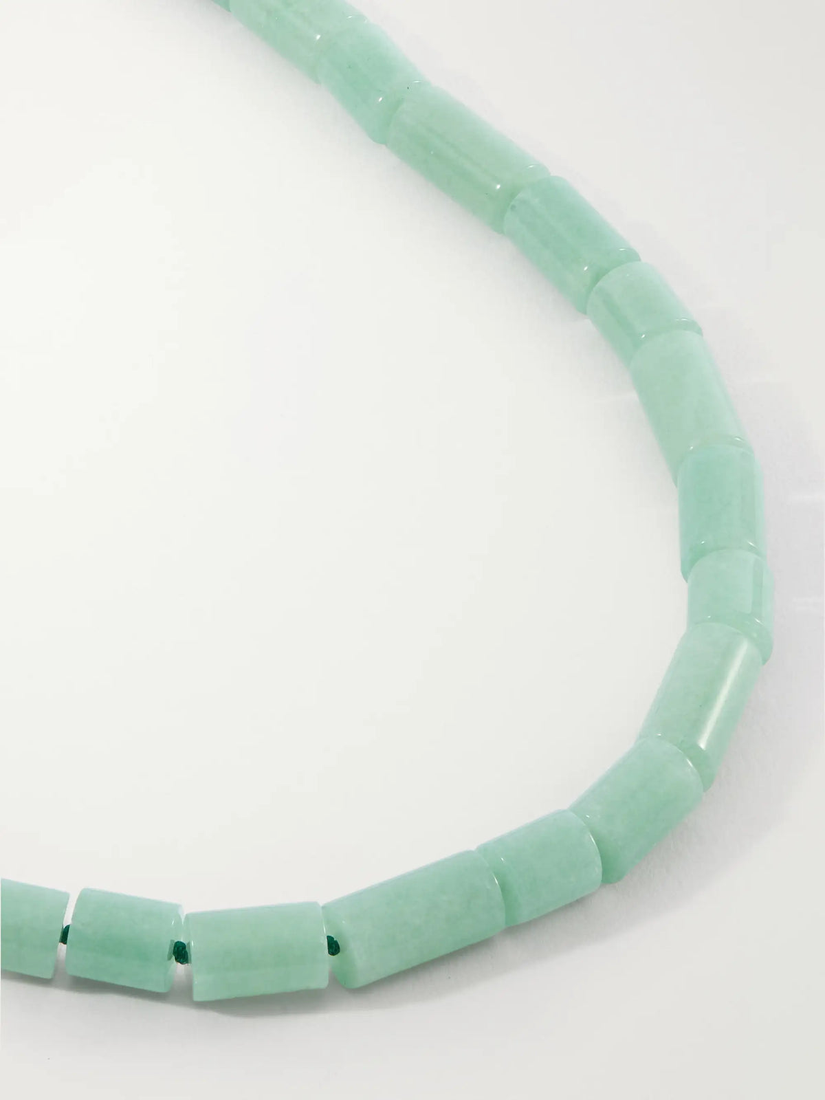 The Sadie Sterling Silver Aventurine Beaded Necklace
