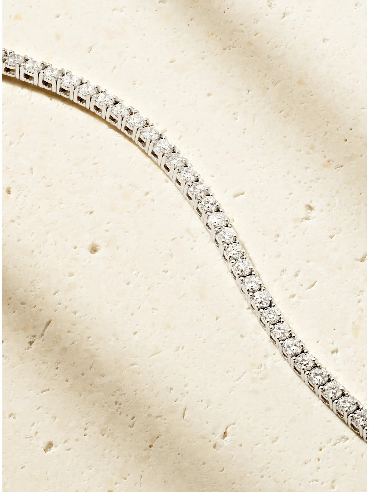 Sydney Evan 14-karat White Gold Diamond Tennis Bracelet