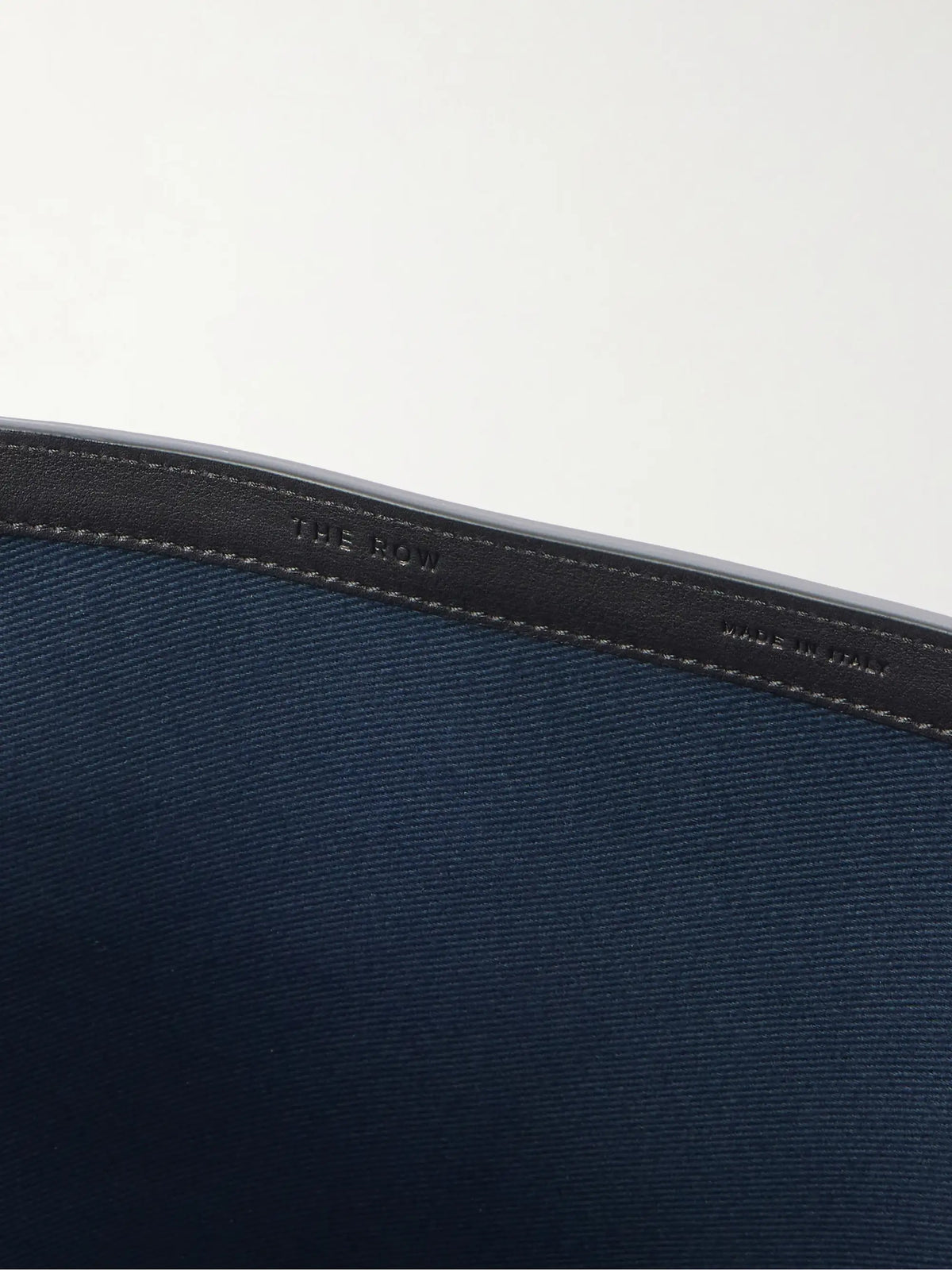 Park Reversible Leather-trimmed Twill Tote