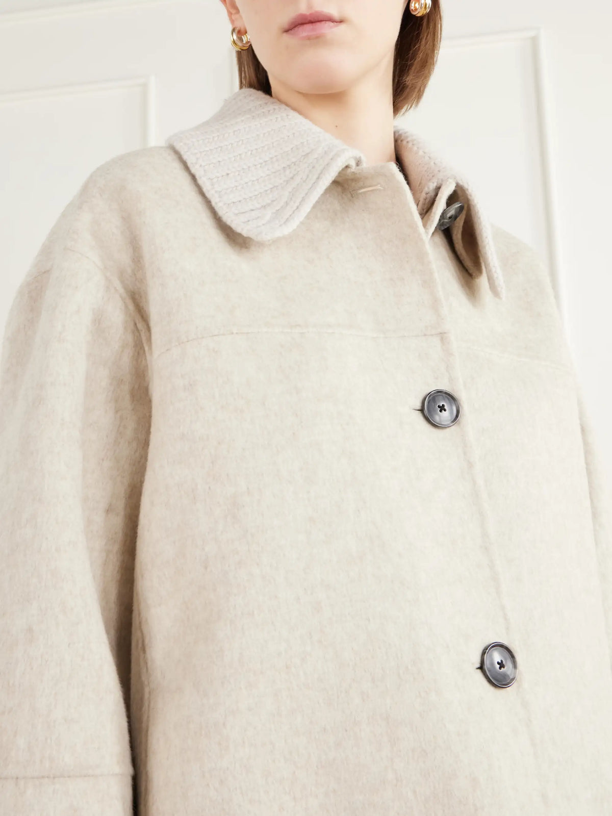 Proenza Schouler White Label Lisa Paneled Rib-trimmed Wool-blend Jacket