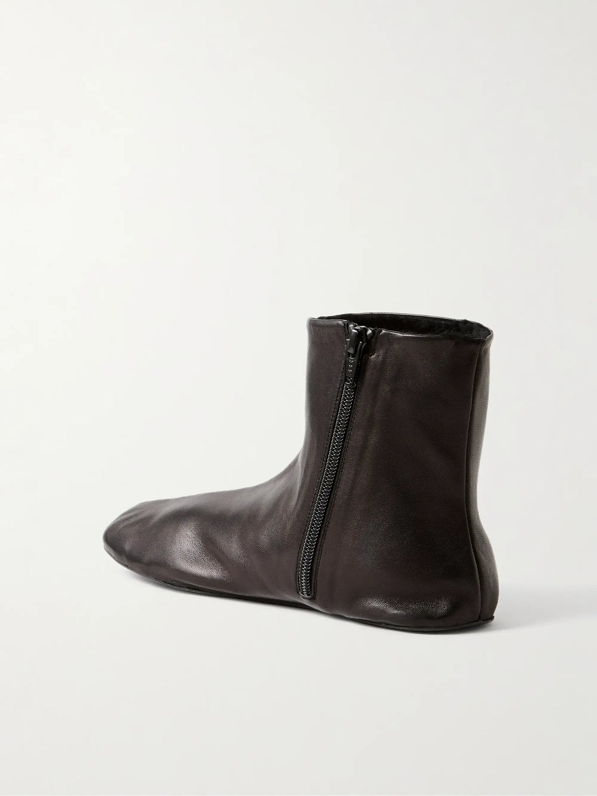 Stella Leather And Shearling Ankle Boots