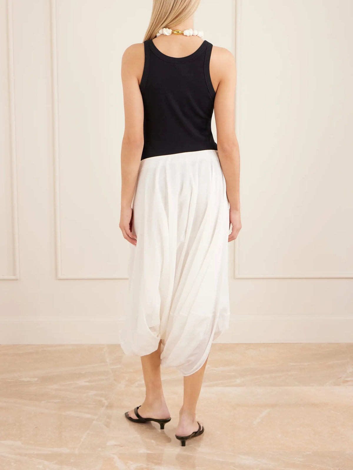 Cocoon Pleated Lyocell And Cotton-blend Maxi Skirt