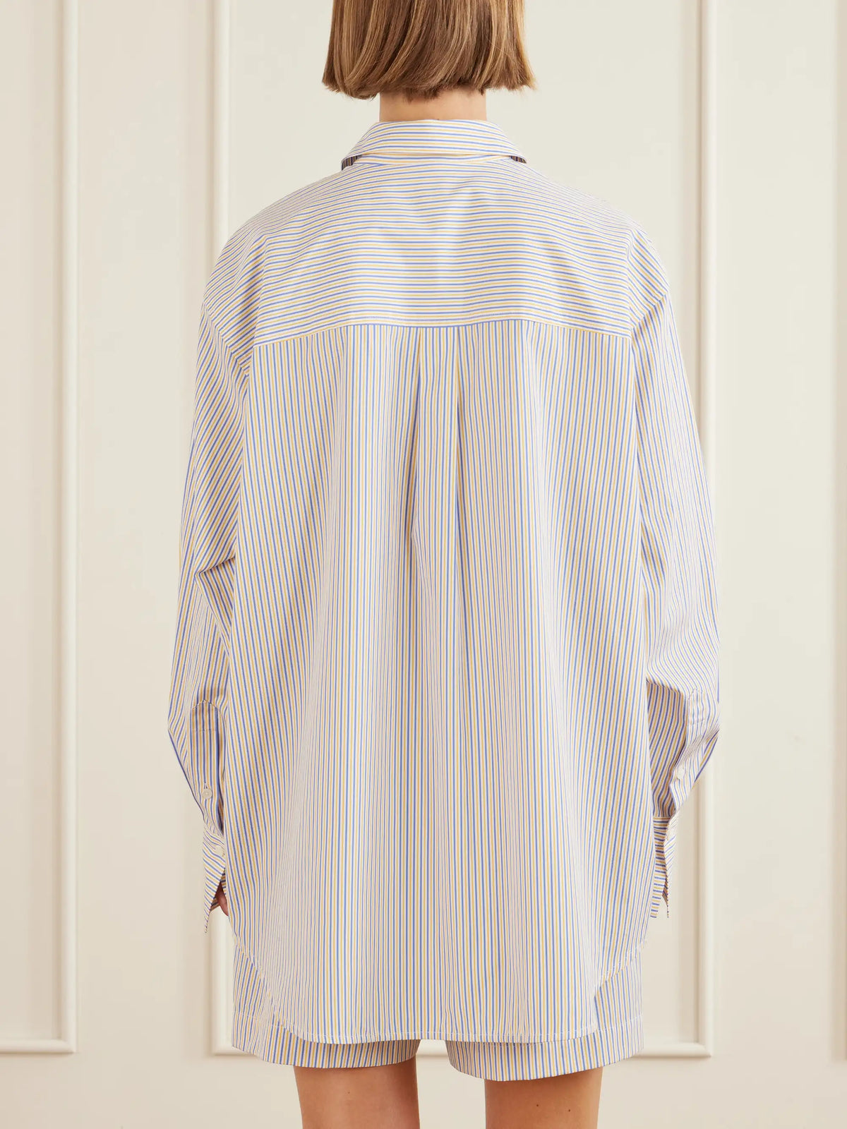 TOTEME Embroidered Striped Cotton-poplin Shirt