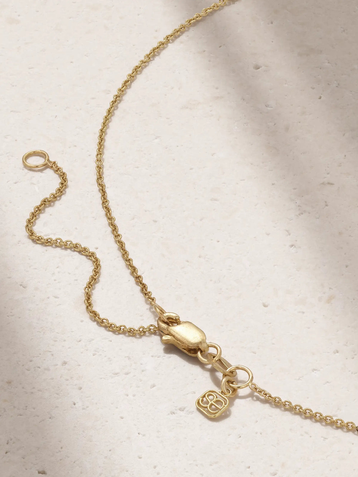 Small Flying Butterfly 14-karat Gold Diamond Necklace