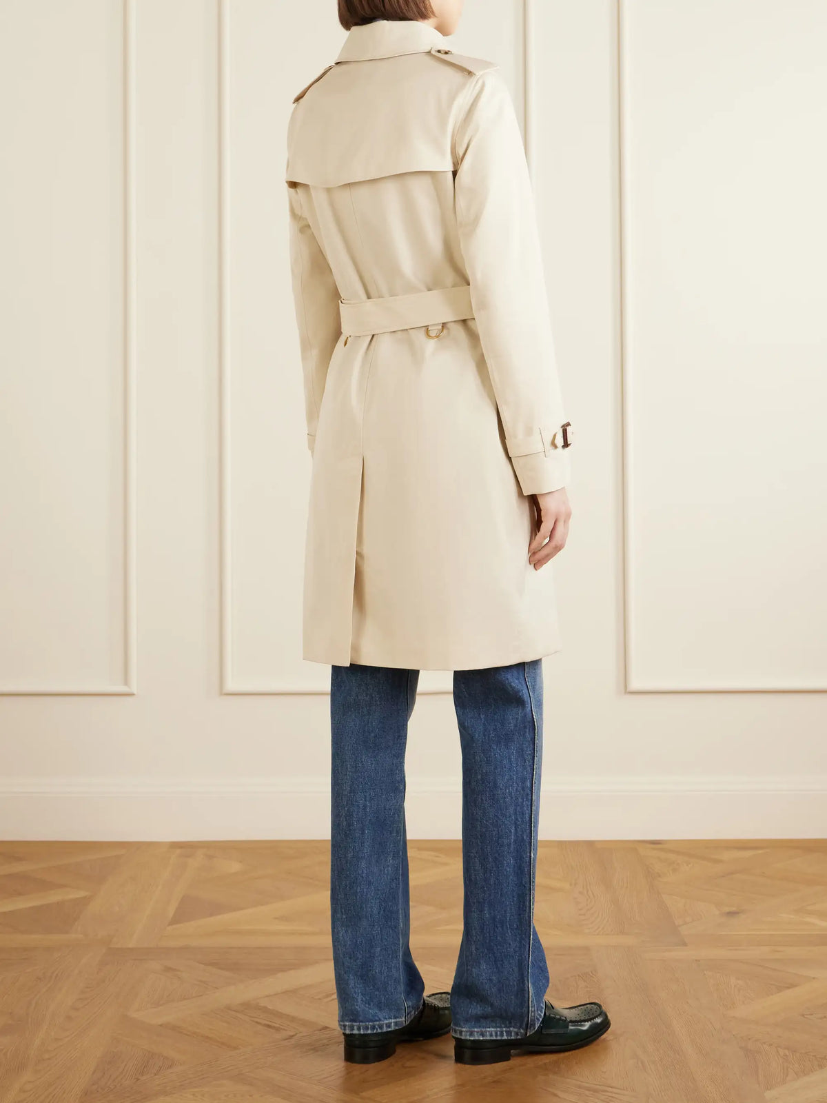 Burberry Kensington Double-breasted Belted Cotton-gabardine Trench Coat