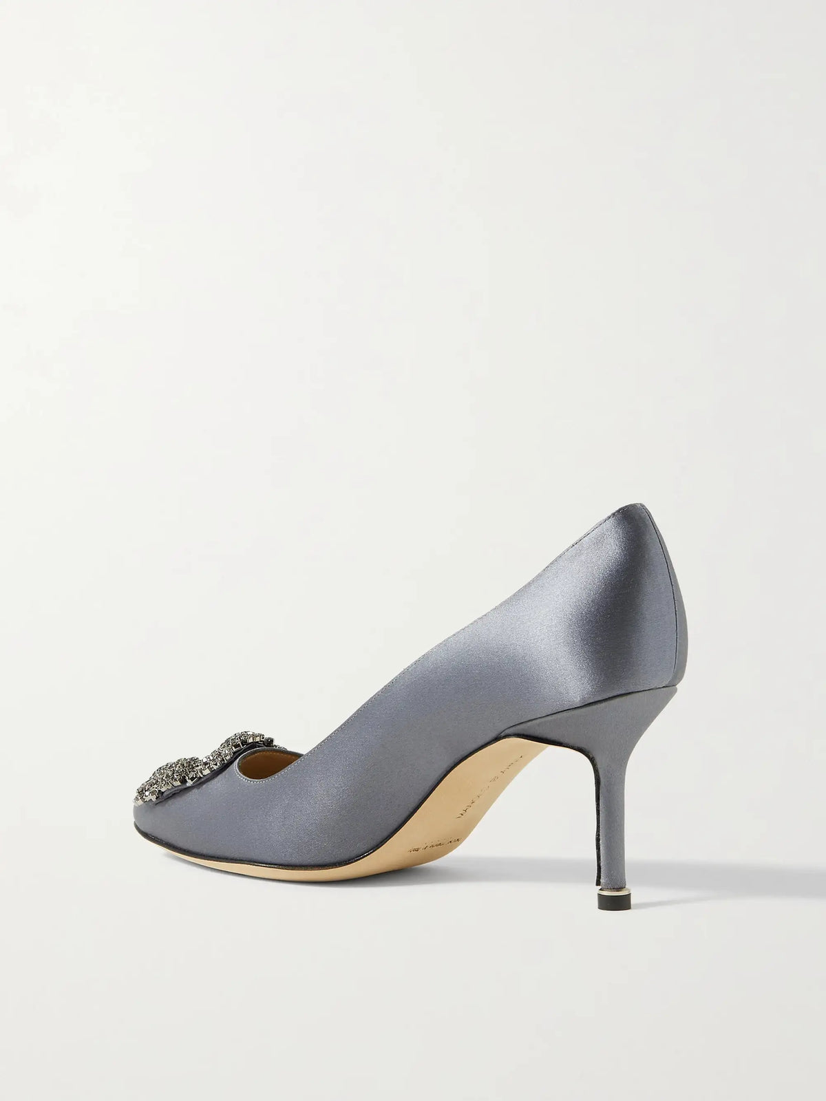 Hangisi 70 Crystal-embellished Satin Pumps