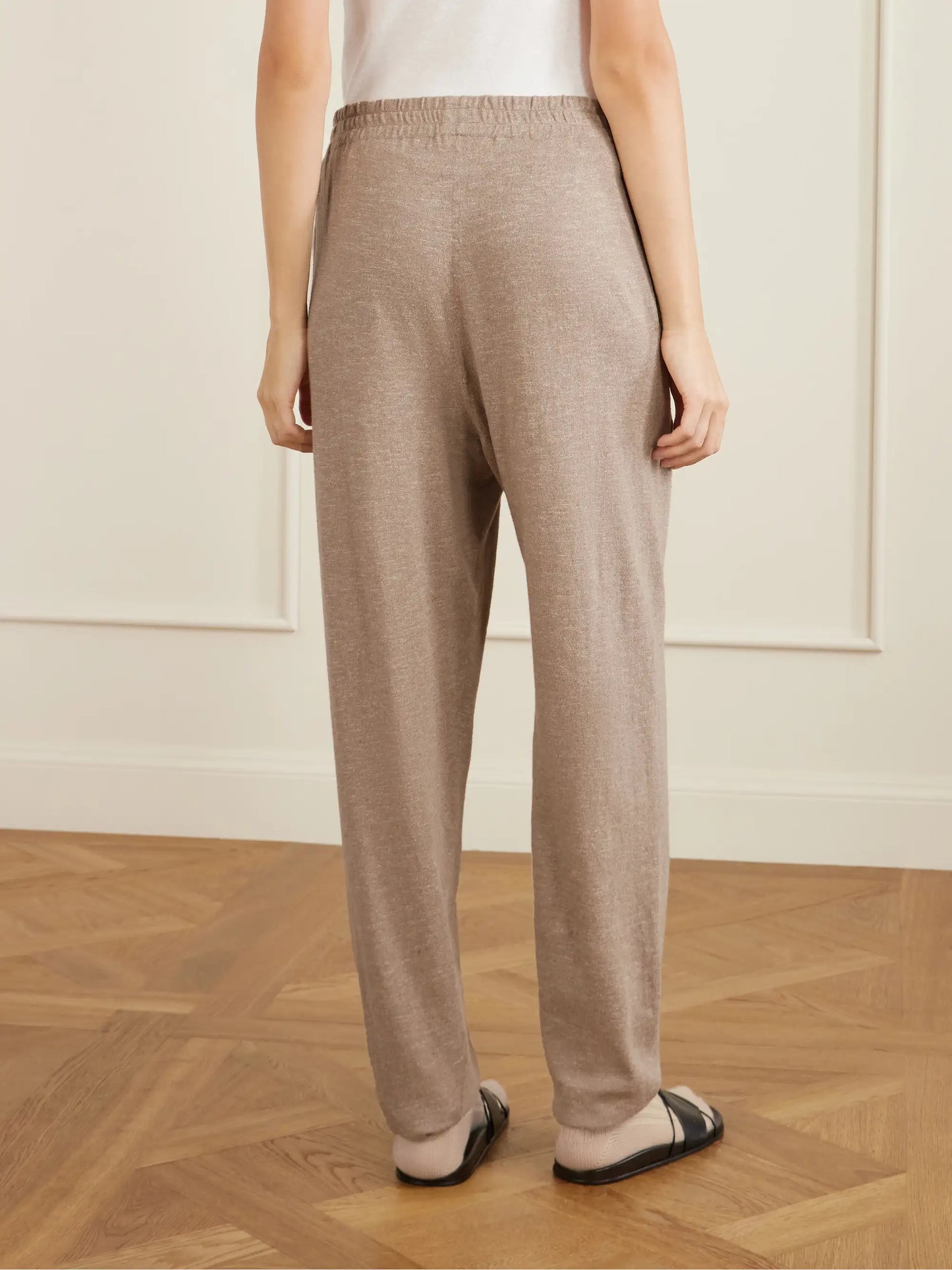 Nadir Tapered Cotton And Linen-blend Pants