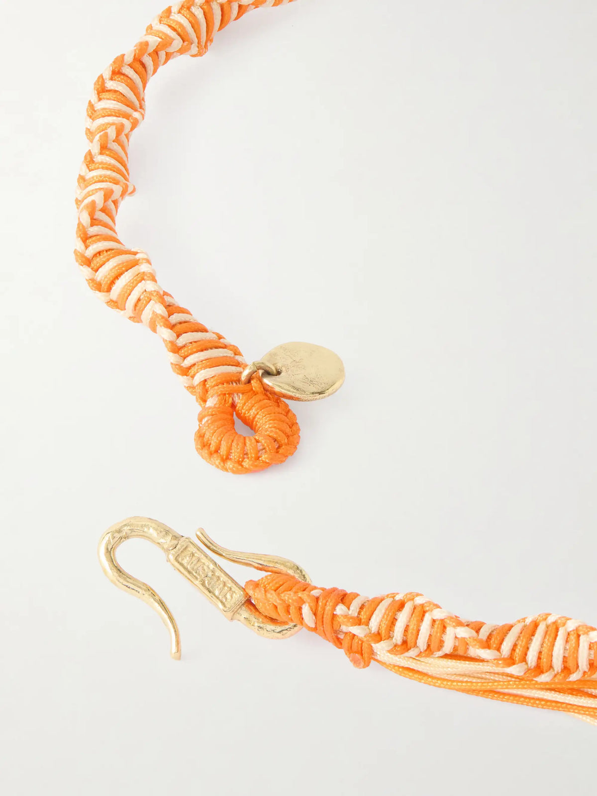 Calypso Macrame And Pearl Charm Necklace