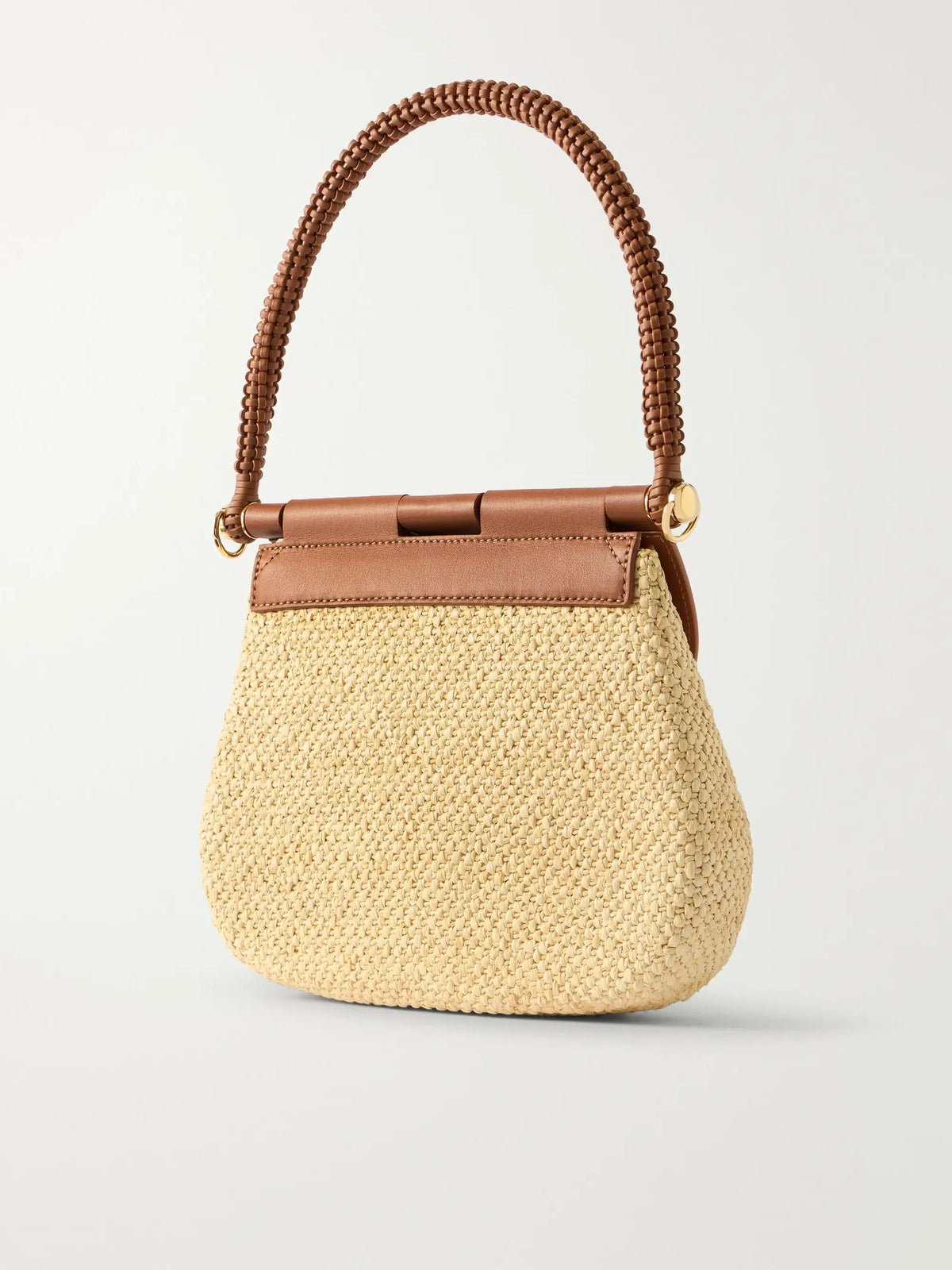 + Paula's Ibiza Pescador Medium Embellished Leather-trimmed Raffia Shoulder Bag