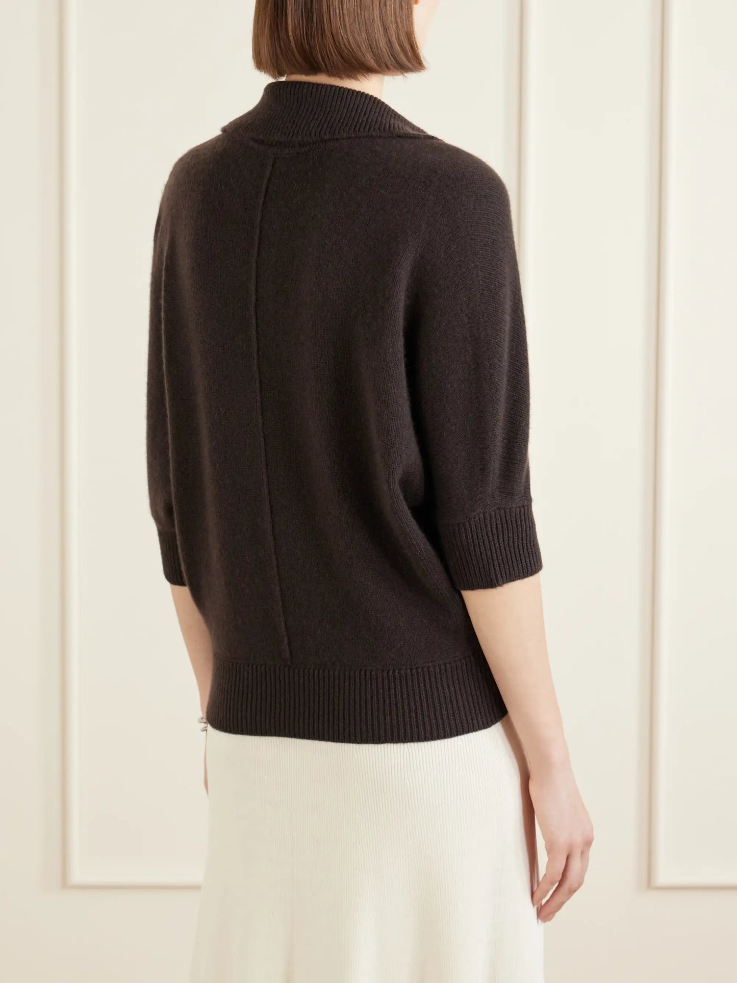 Vella Cashmere Polo Sweater