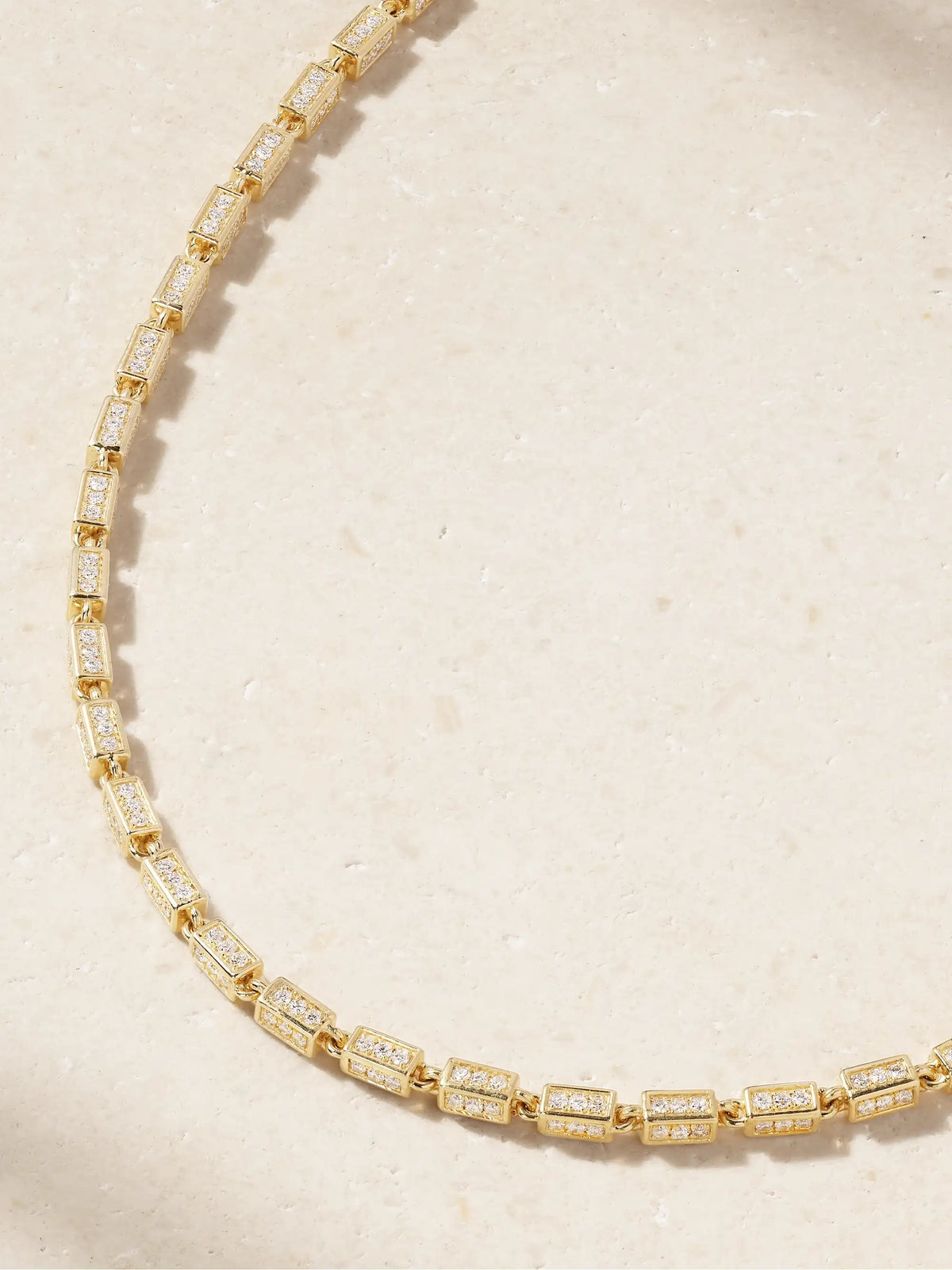 Suzanne Kalan 18-karat Gold Diamond Necklace
